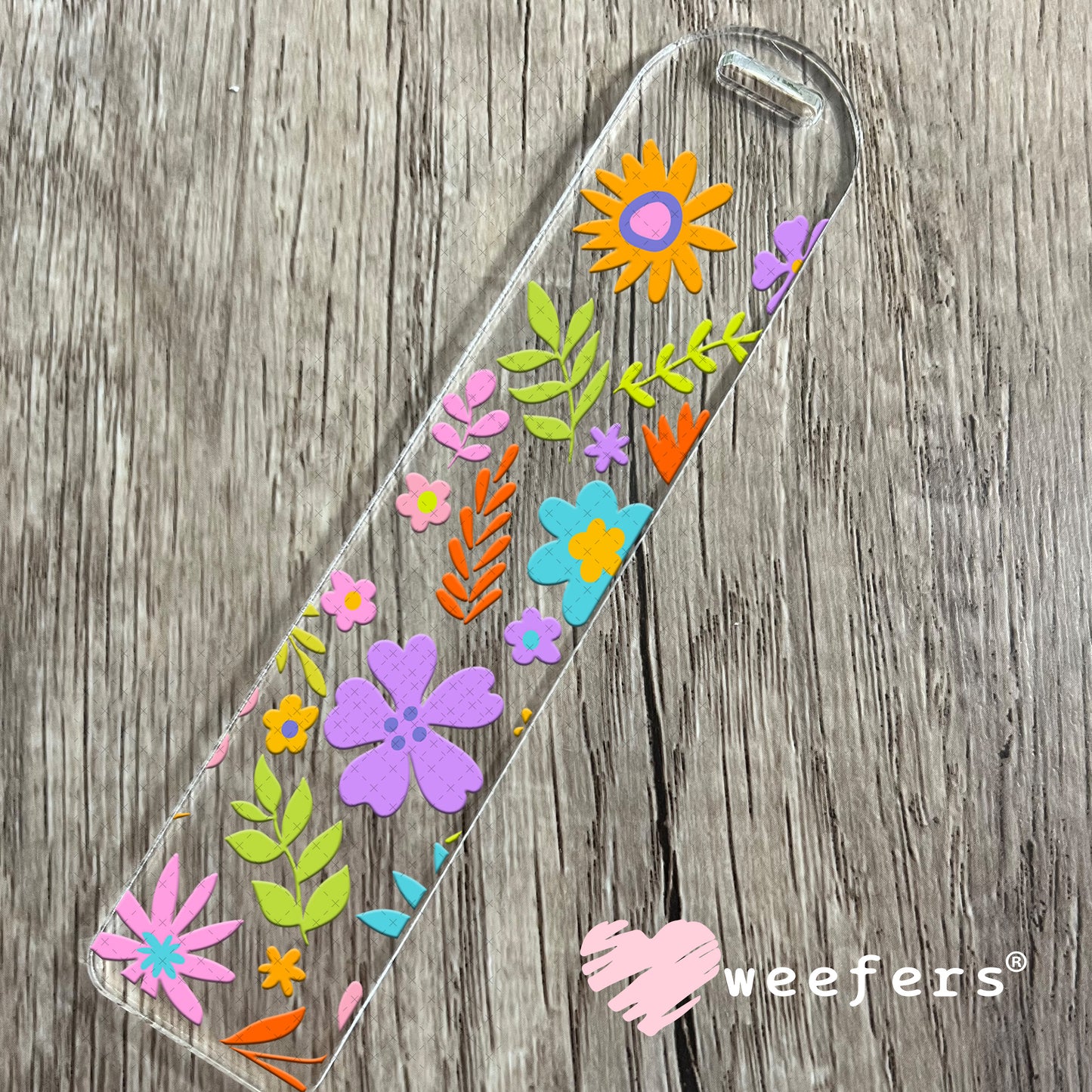 UV DTF Cup Wrap – Whimsical Flowers Bookmark Weefers