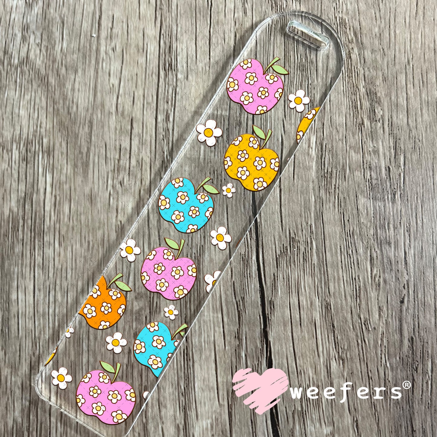 UV DTF Cup Wrap – Flower Apples Bookmark Weefers