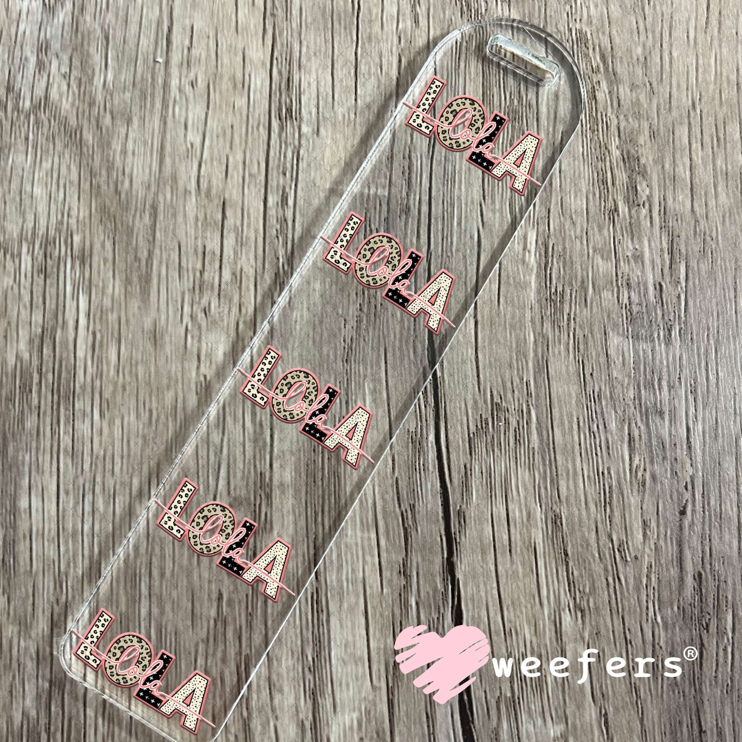UV DTF Cup Wrap – Cheetah Lola Bookmark Weefers