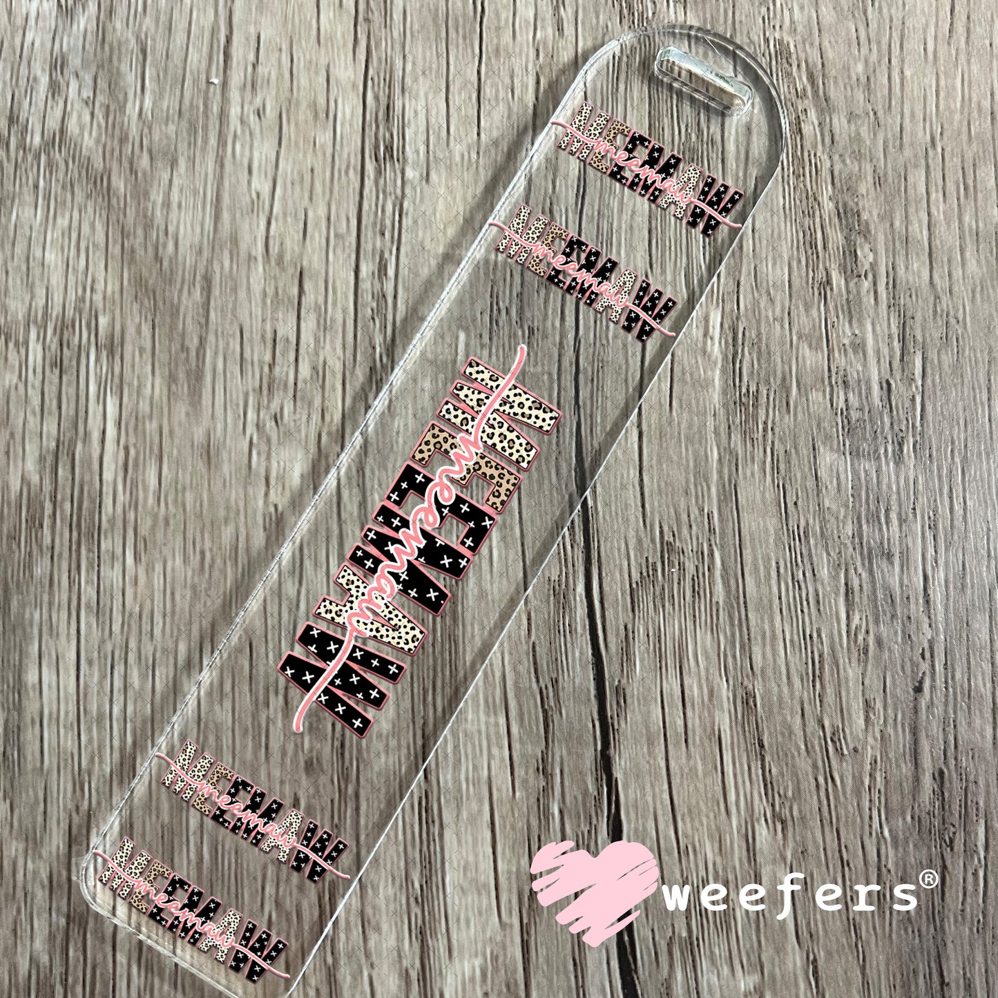 UV DTF Cup Wrap – Cheetah Meemaw Bookmark Weefers