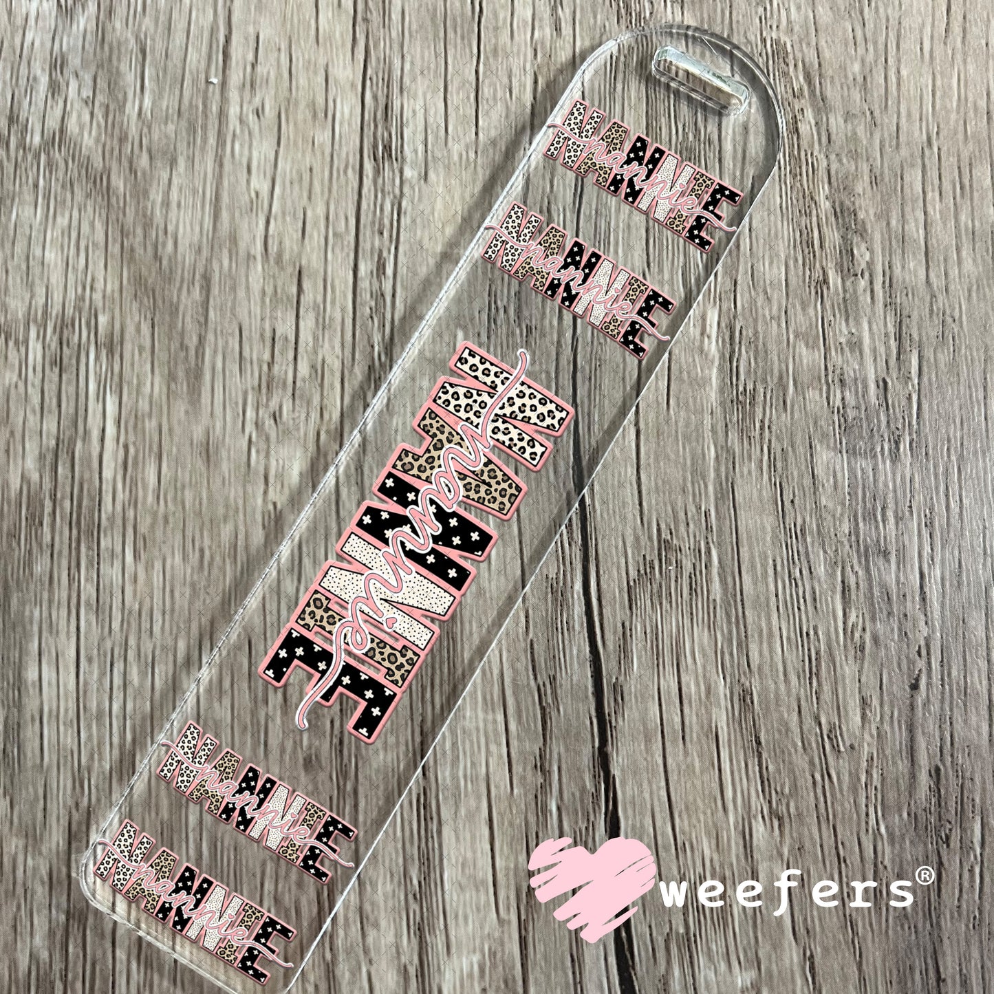 UV DTF Cup Wrap – Cheetah Nannie Bookmark Weefers