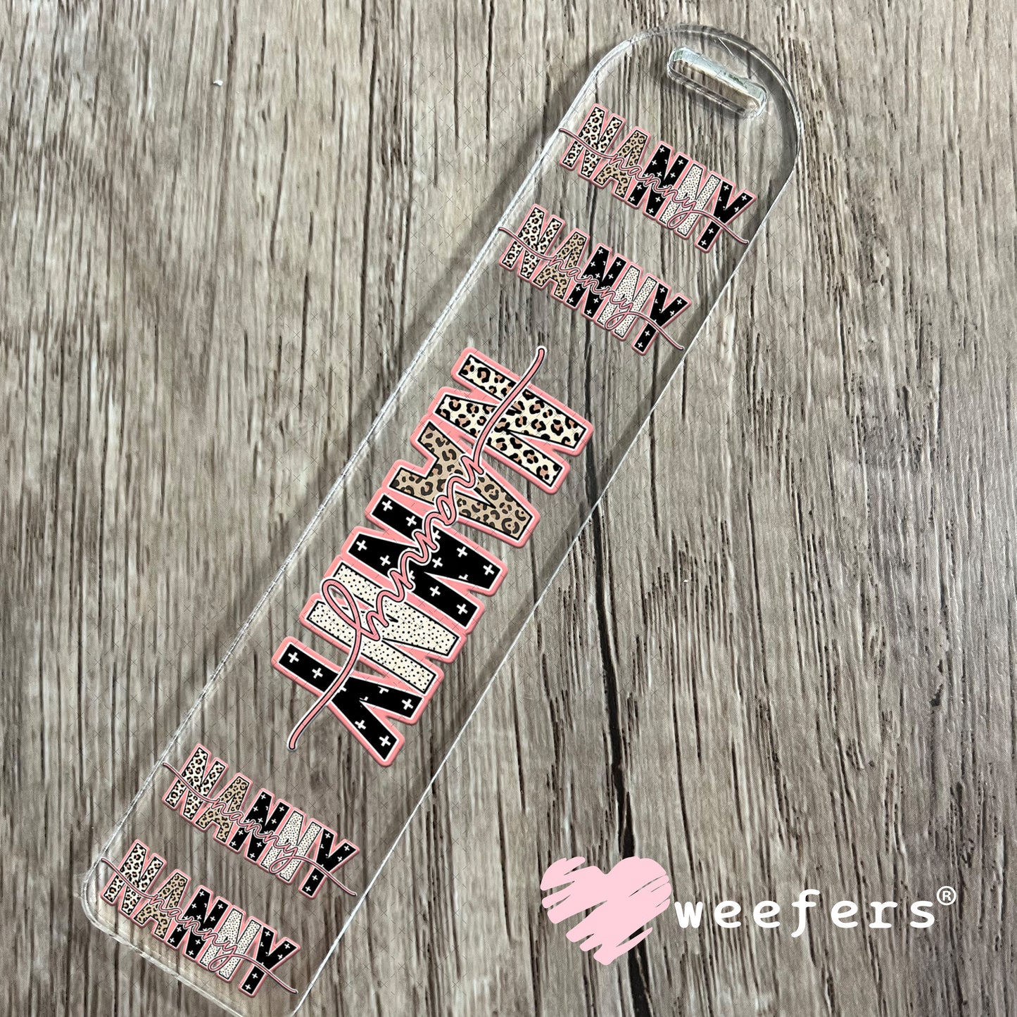 UV DTF Cup Wrap – Cheetah Nanny Bookmark Weefers