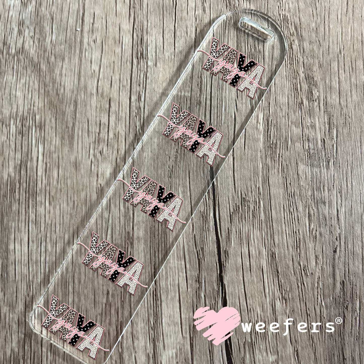 UV DTF Cup Wrap – Cheetah Yaya Bookmark Weefers