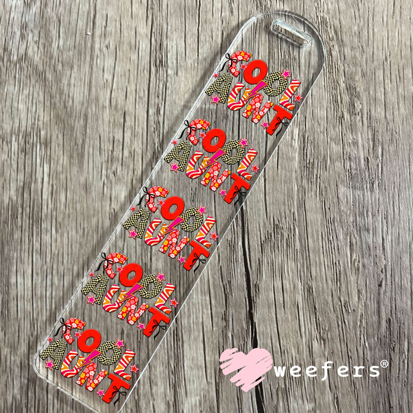 UV DTF Cup Wrap – Nurse Orange Red Checkered Bookmark Weefers