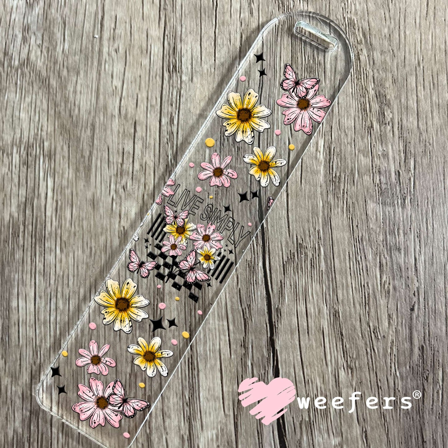 UV DTF Cup Wrap – Live Simple Bookmark Weefers