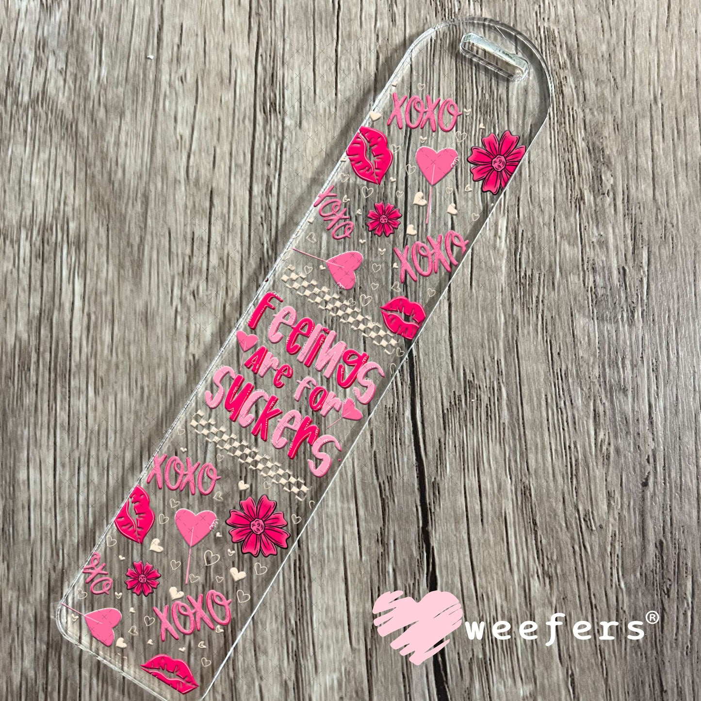 UV DTF Cup Wrap – Feelings are for Suckers Valentine's Day Bookmark Weefers