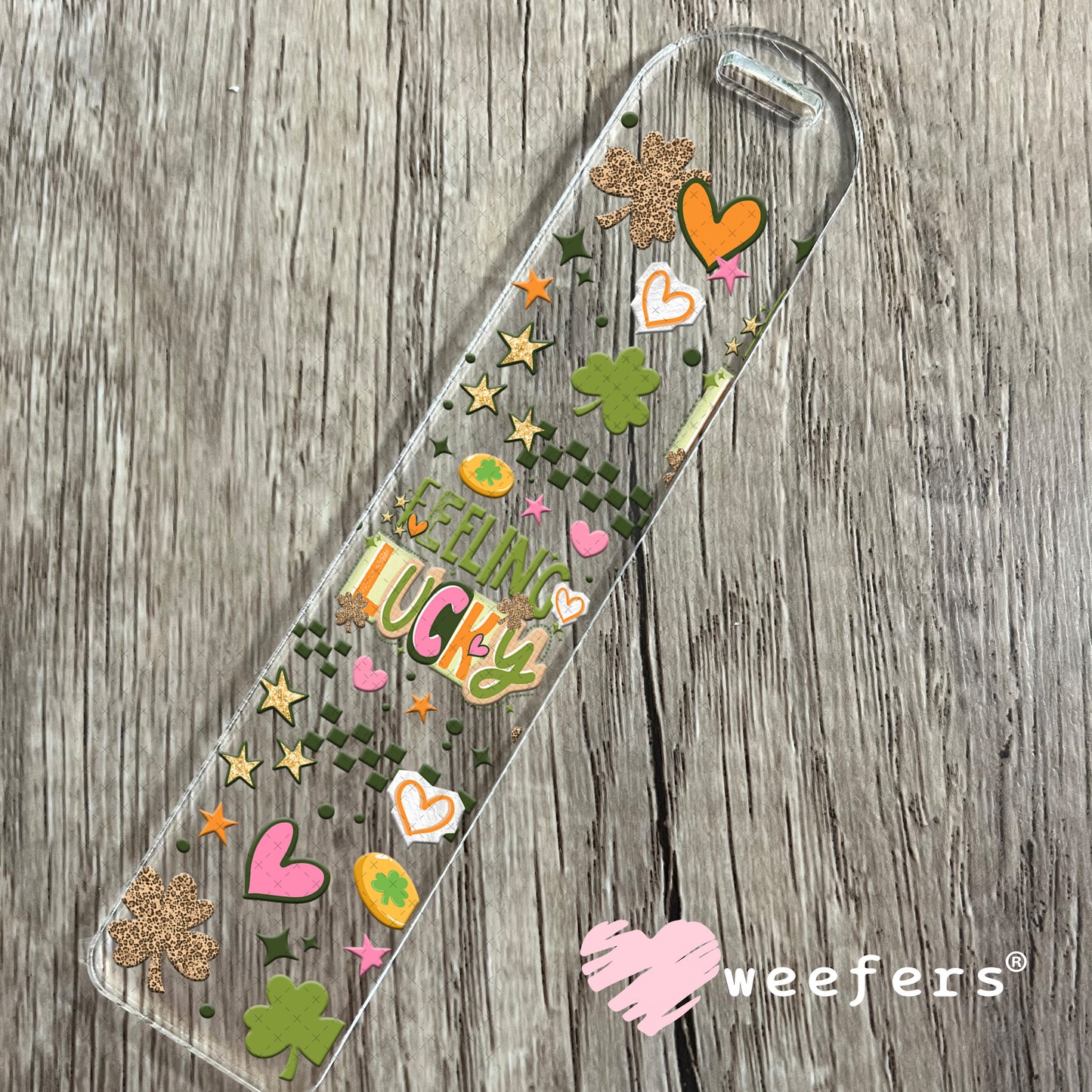 UV DTF Cup Wrap – Feeling Lucky Bookmark Weefers