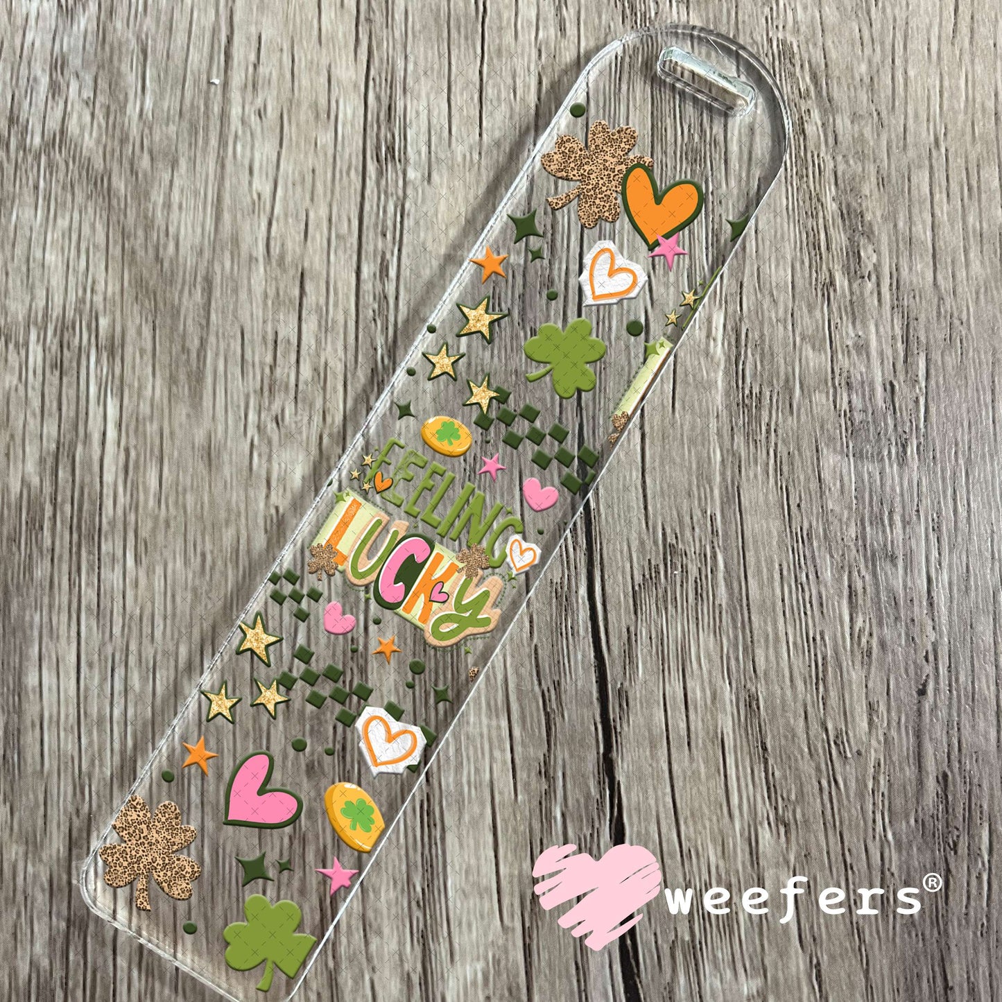 UV DTF Cup Wrap – Feeling Lucky Bookmark Weefers