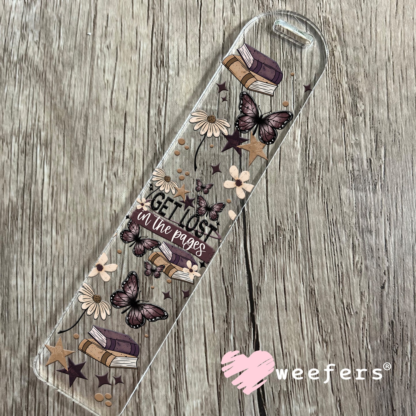 UV DTF Cup Wrap – Get Lost in The Pages Bookmark Weefers