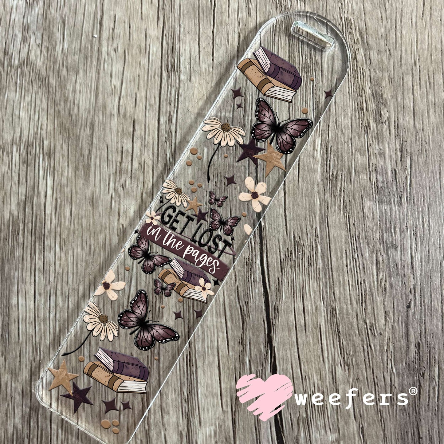 UV DTF Cup Wrap – Get Lost in The Pages Bookmark Weefers