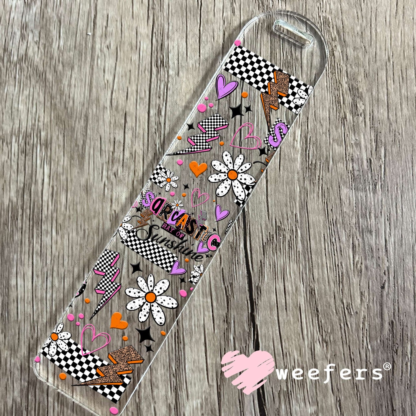 UV DTF Cup Wrap – Sarcastic Ray of Sunshine Bookmark Weefers