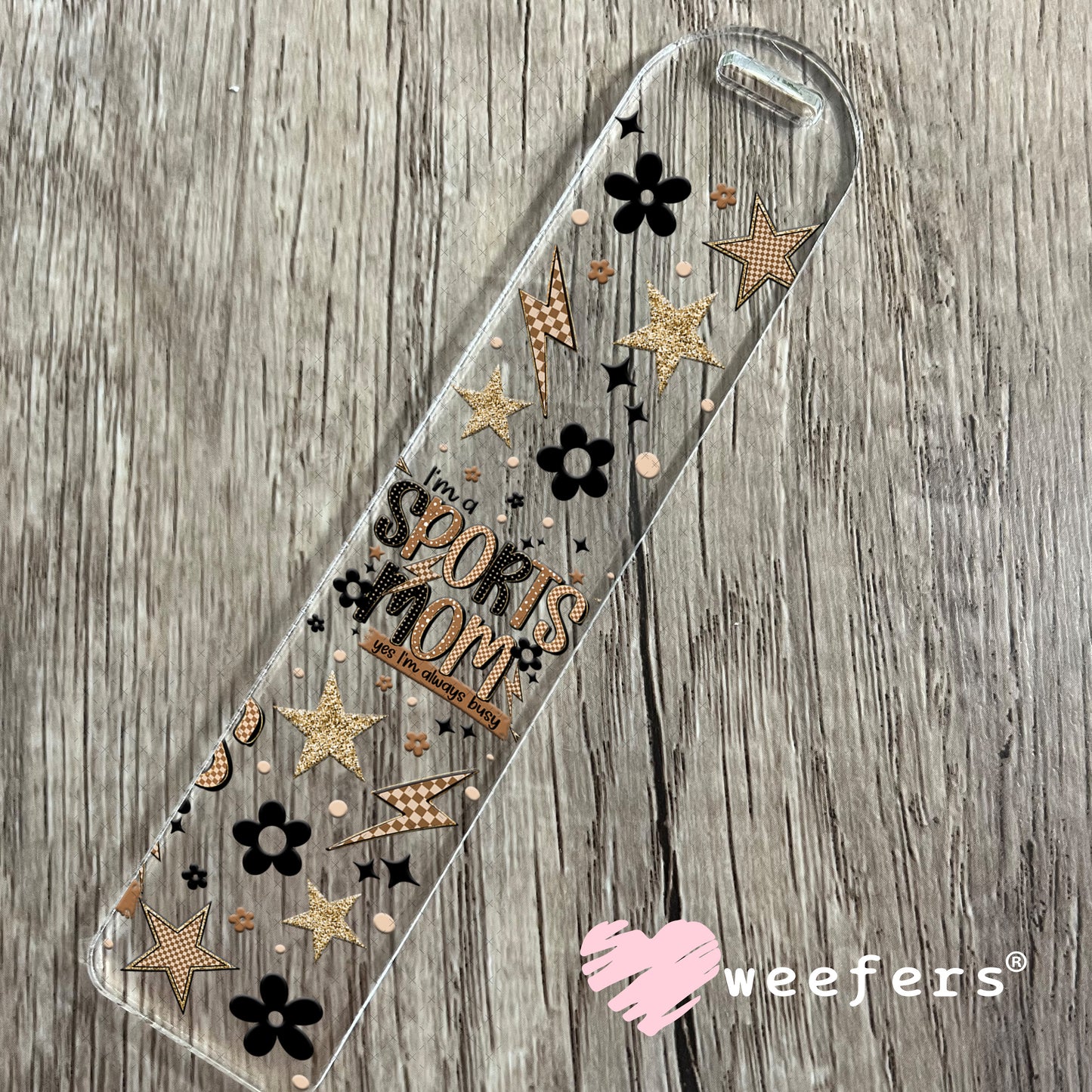 UV DTF Cup Wrap – I'm a Sports Mom Bookmark Weefers