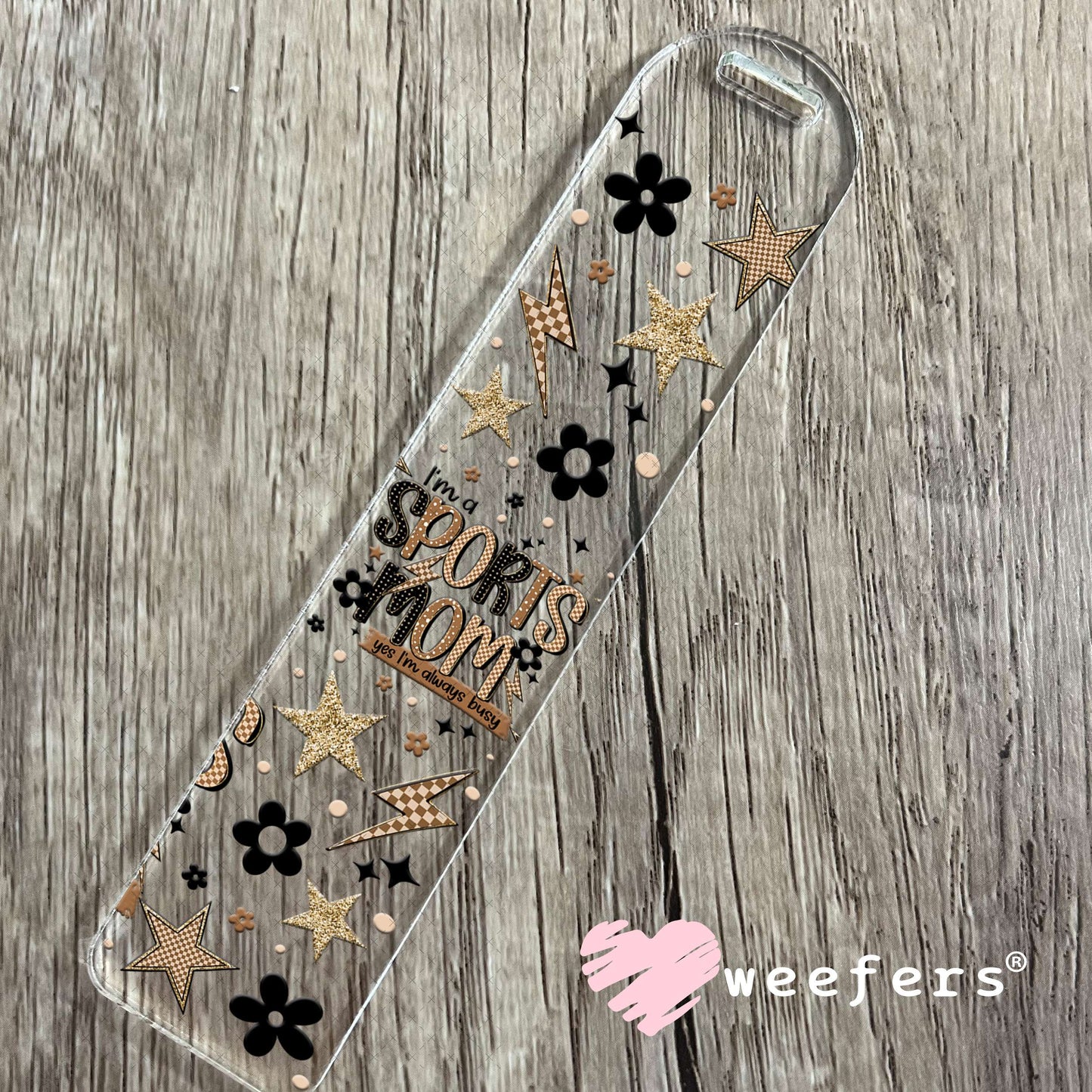 UV DTF Cup Wrap – I'm a Sports Mom Bookmark Weefers