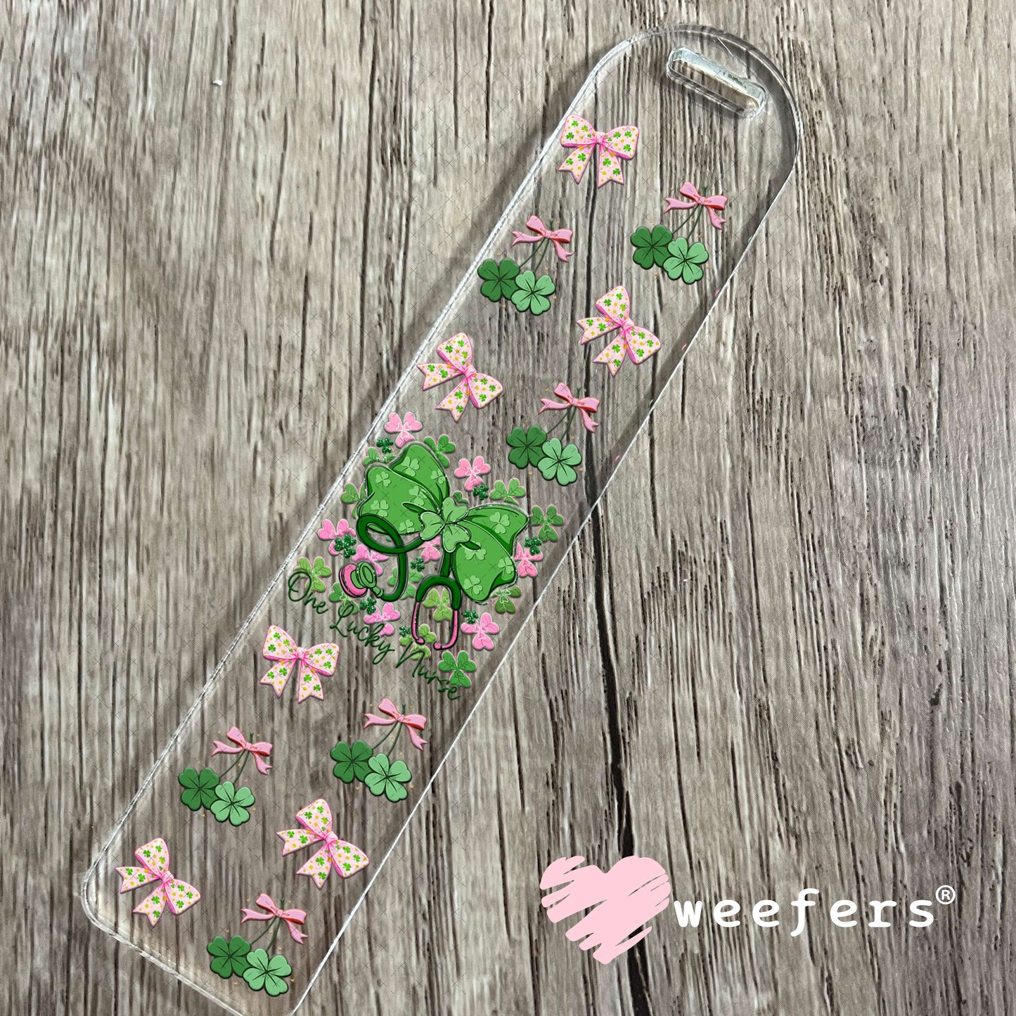 UV DTF Cup Wrap – One Lucky Nurse - Weefers Exclusive Bookmark Weefers