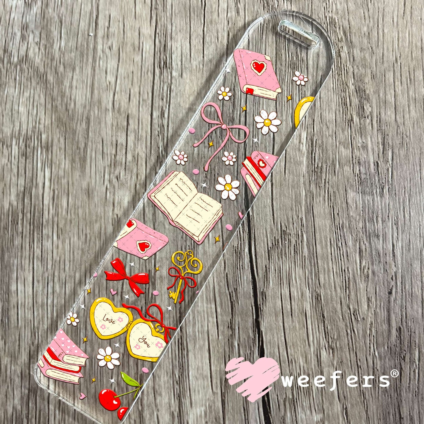 UV DTF Cup Wrap – Love You Book Lover Bookmark Weefers