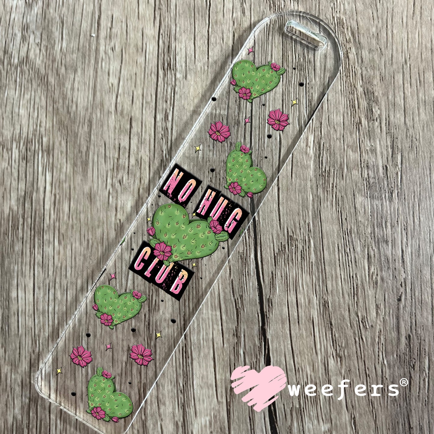 UV DTF Cup Wrap – No Hug Club Bookmark Weefers