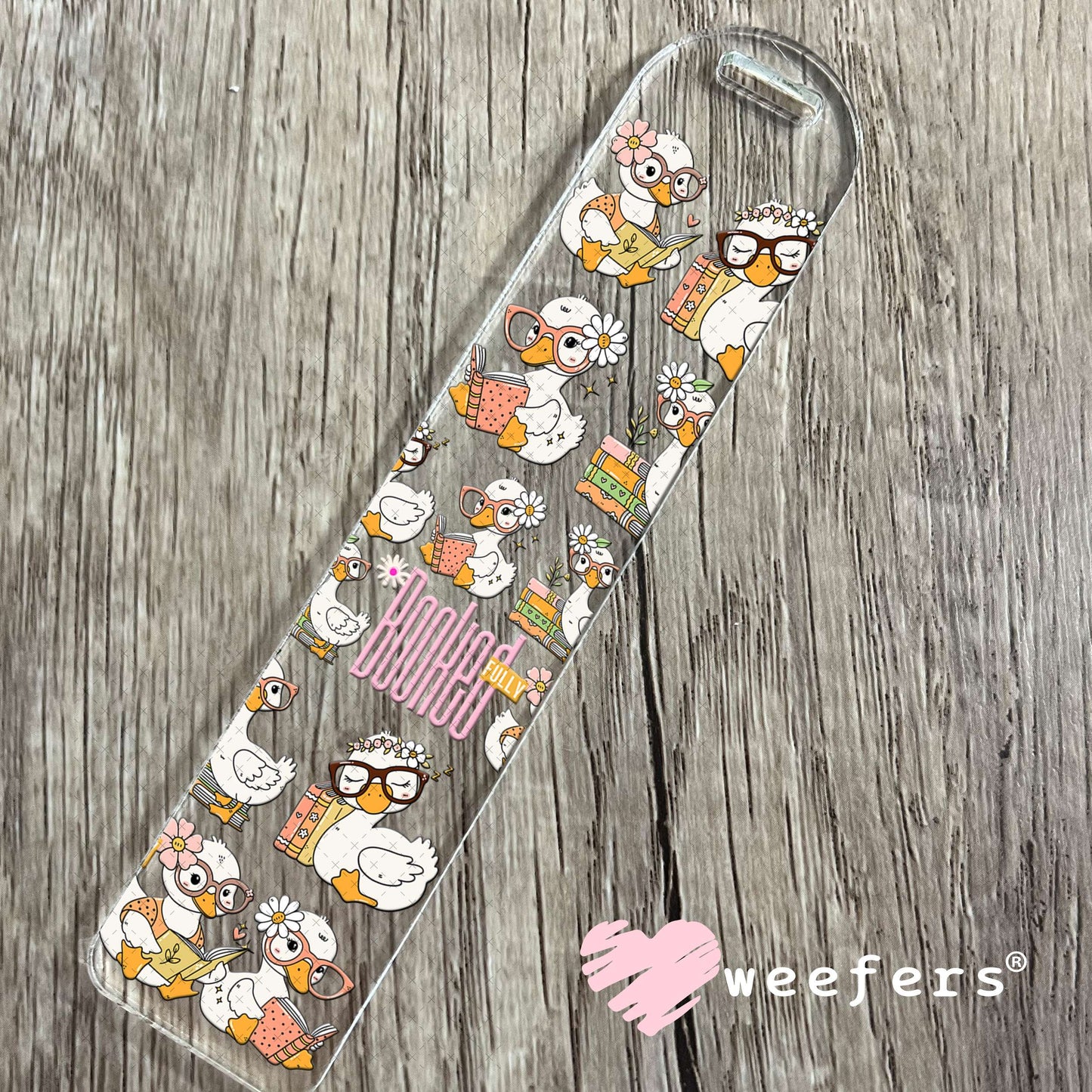 UV DTF Cup Wrap – Booked Ducks Bookmark Weefers