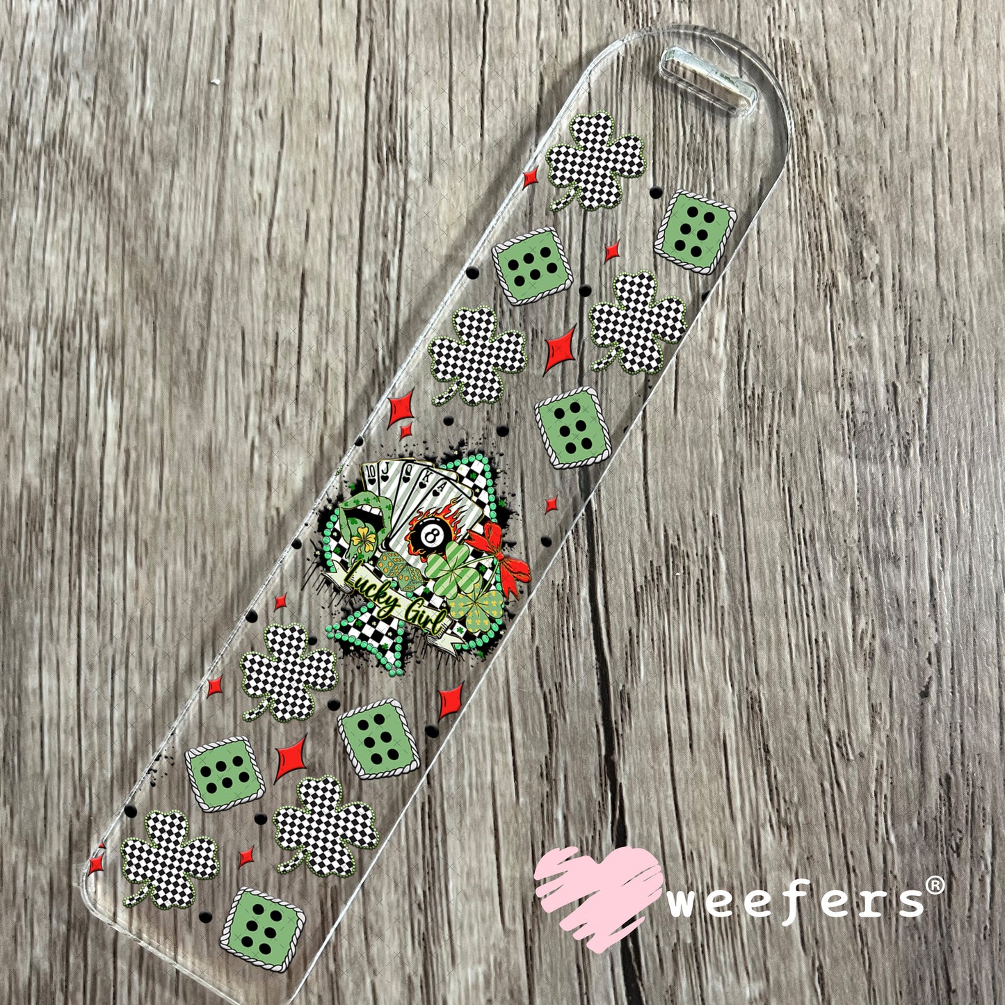 UV DTF Cup Wrap – Lucky Girl Western St Patrick's Day - Weefers Exclusive Bookmark Weefers