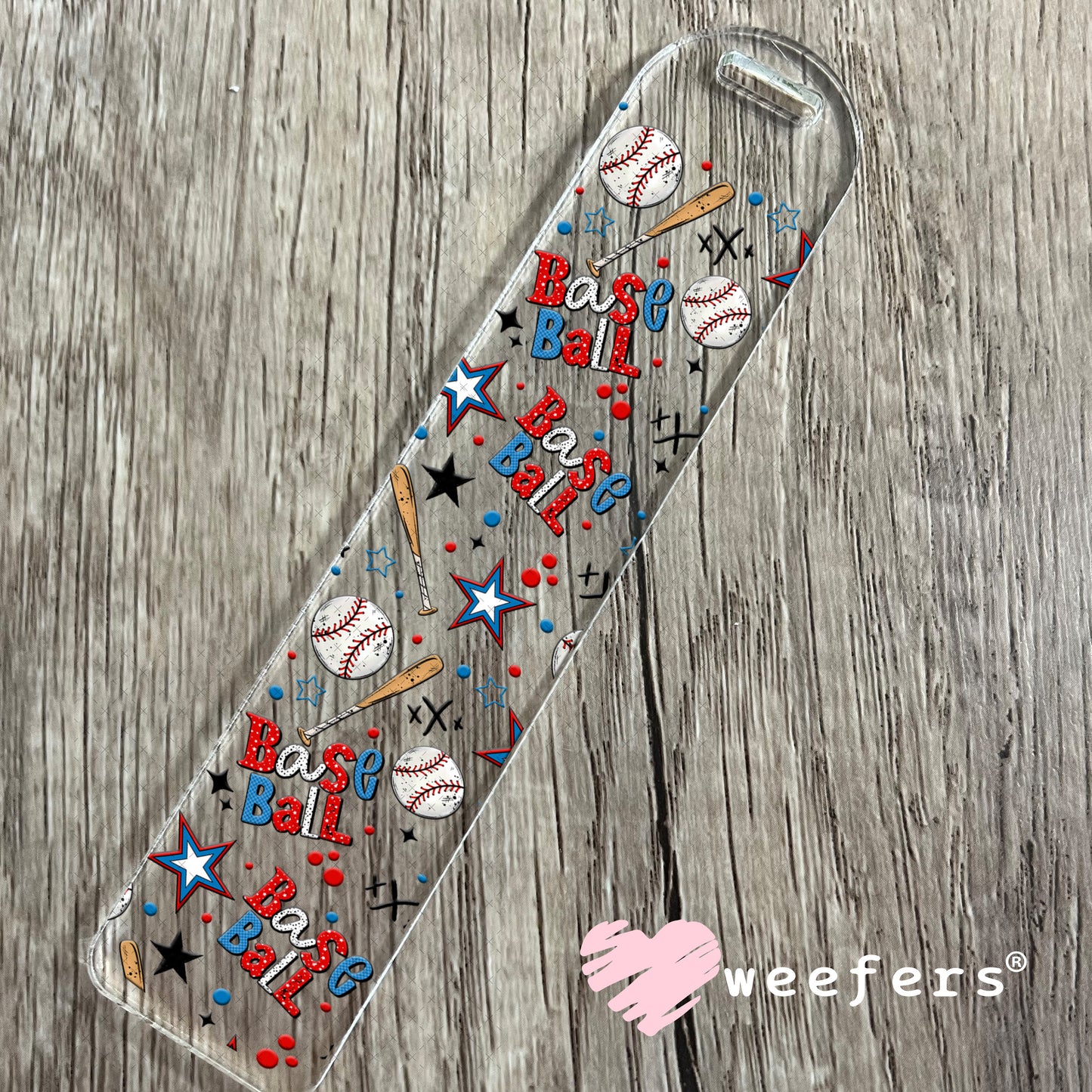 UV DTF Cup Wrap – Baseball Bats and Balls Bookmark Weefers