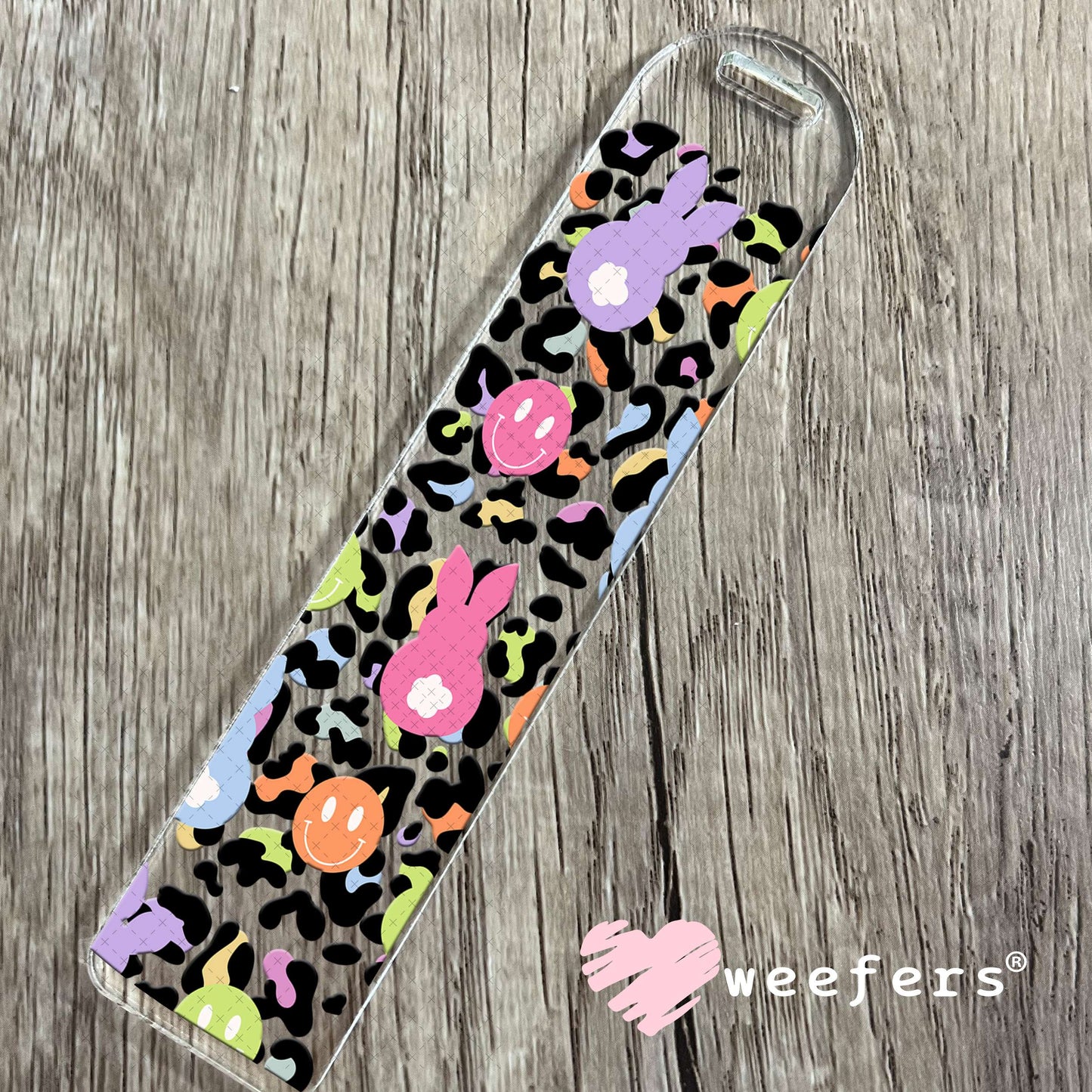 UV DTF Cup Wrap – Cheetah Easter Bunnies Bookmark Weefers