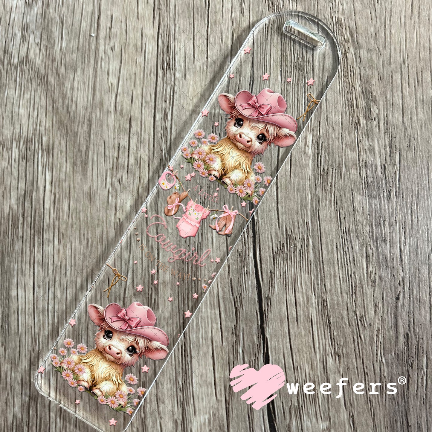 UV DTF Cup Wrap – A Little Cowgirl is on the Way - Weefers Exclusive Bookmark Weefers
