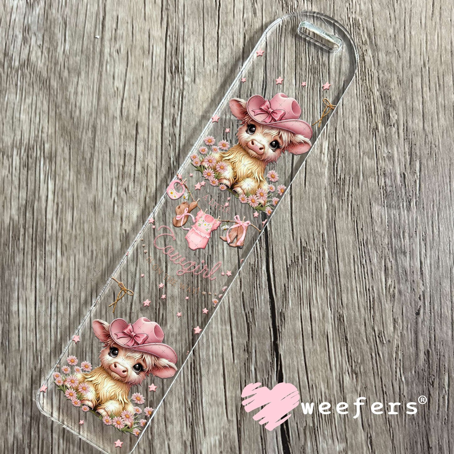 UV DTF Cup Wrap – A Little Cowgirl is on the Way - Weefers Exclusive Bookmark Weefers