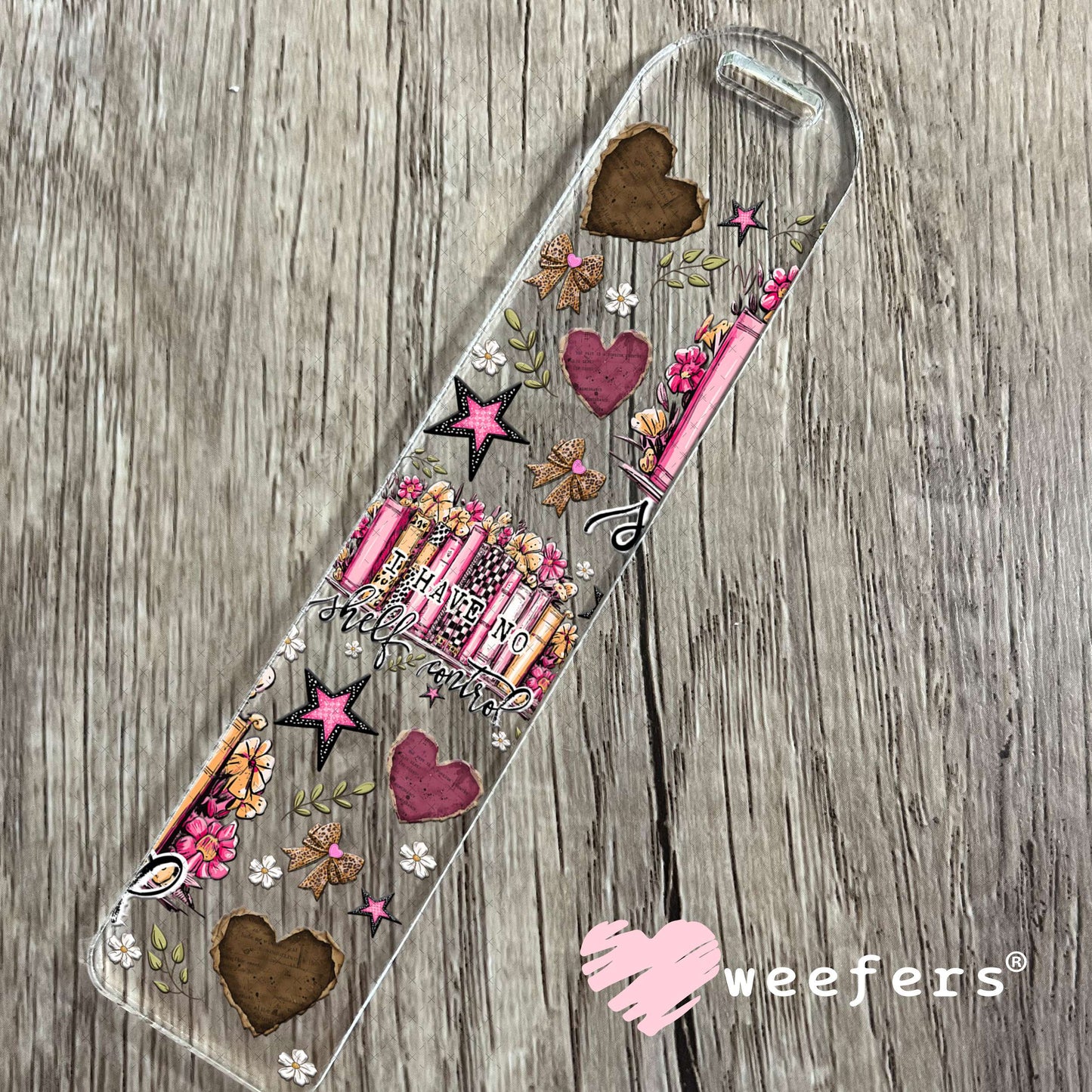 UV DTF Cup Wrap – I Have No Shelf Control - Weefers® Exclusive Bookmark Weefers