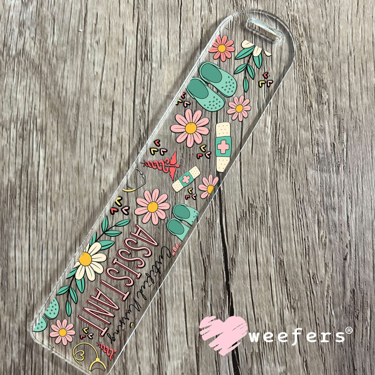 Certified Nursing Assistant UV DTF Cup Wrap Bookmark Weefers