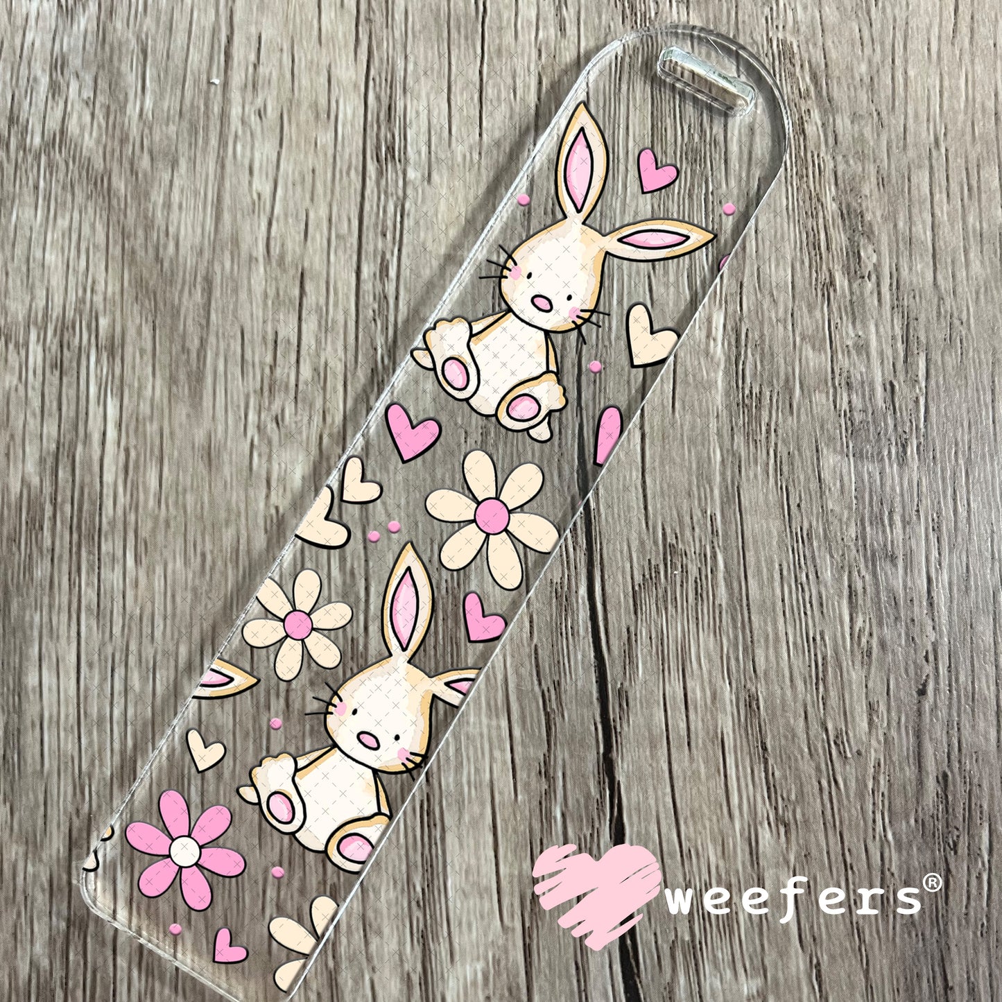 UV DTF Cup Wrap – Bunnies and Daisies