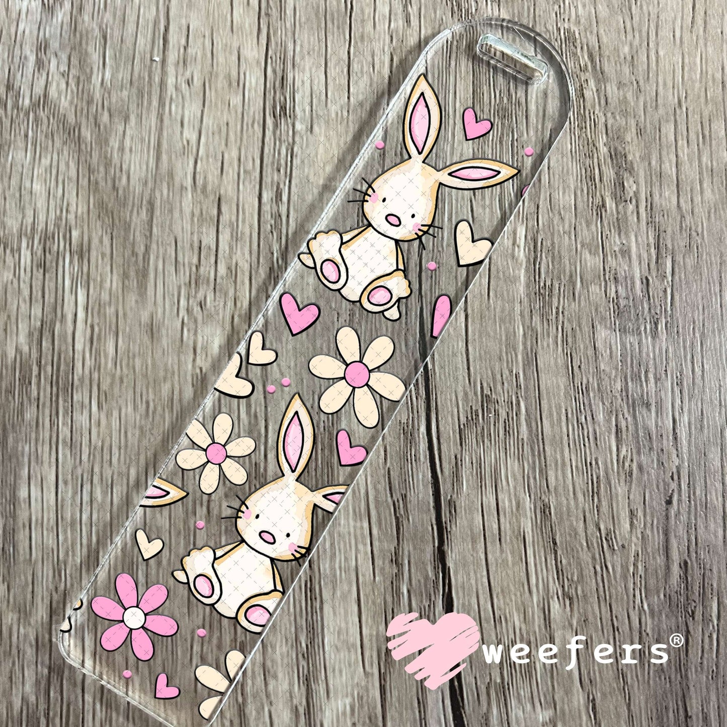 UV DTF Cup Wrap – Bunnies and Daisies Bookmark Weefers