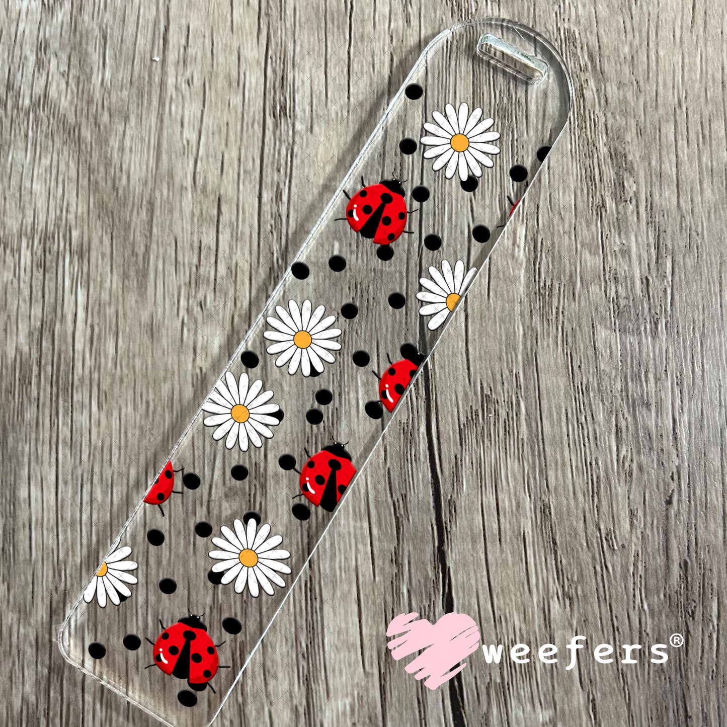 UV DTF Cup Wrap – Ladybugs and flowers