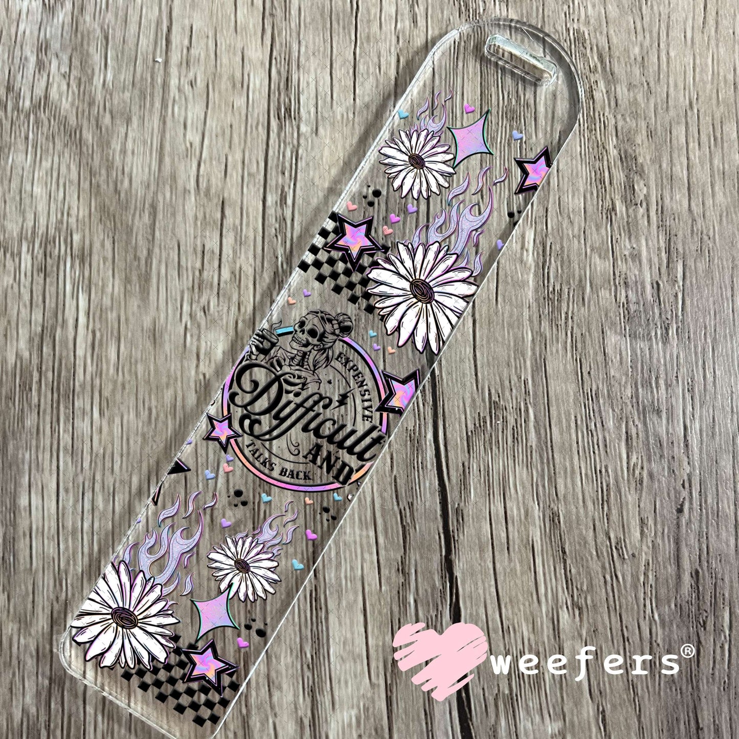 UV DTF Cup Wrap – Expensive Difficult and Talks Back Bookmark Weefers