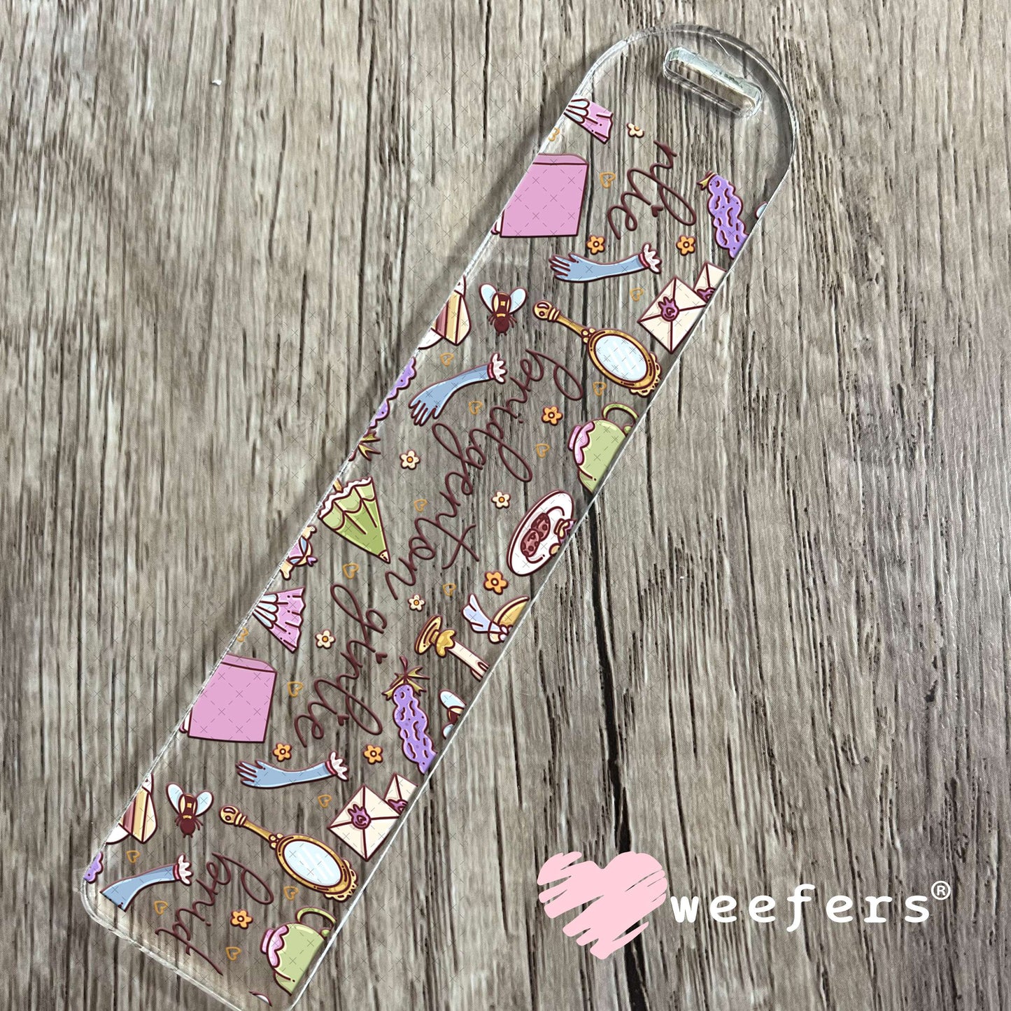 UV DTF Cup Wrap – Bridgerton Girlie Bookmark Weefers