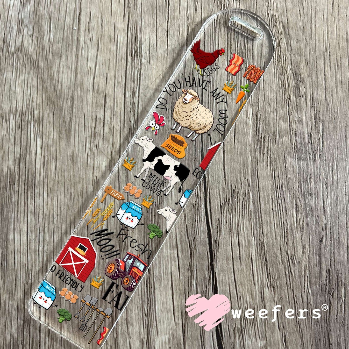 UV DTF Cup Wrap – On the Farm Bookmark Weefers