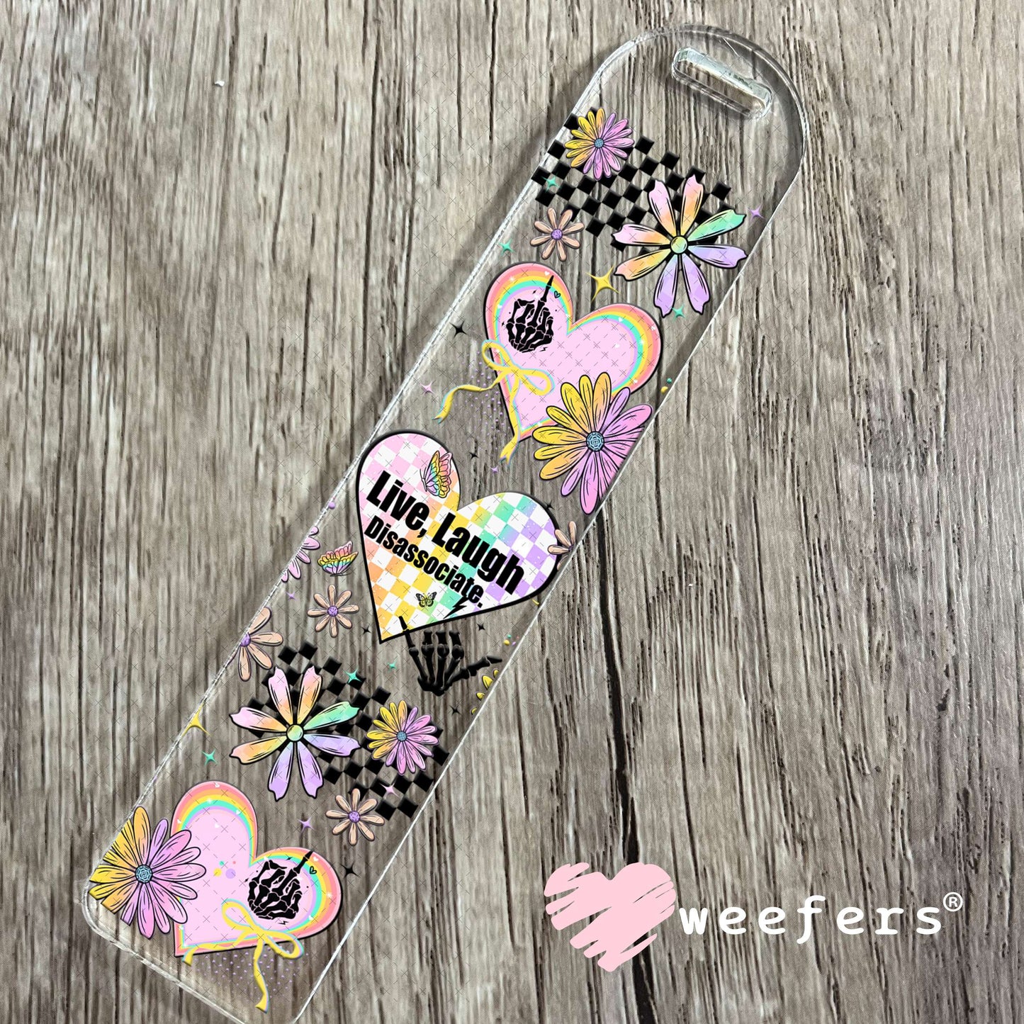 UV DTF Cup Wrap – Live Laugh Disassociate Bookmark Weefers
