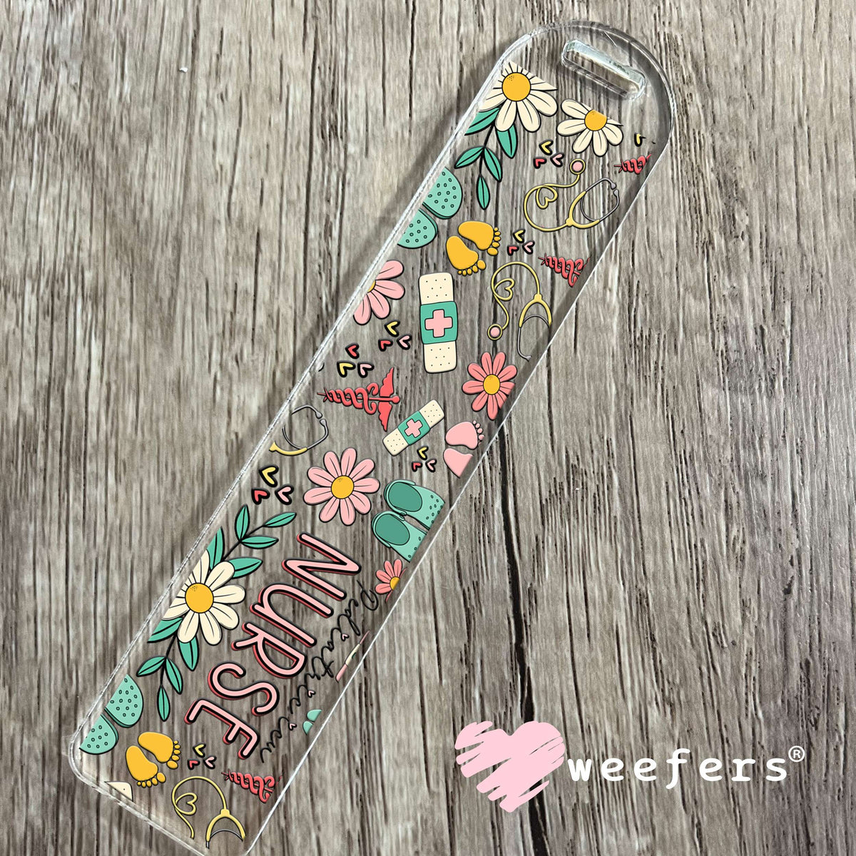 Pediatric Nurse UV DTF Cup Wrap Bookmark Weefers