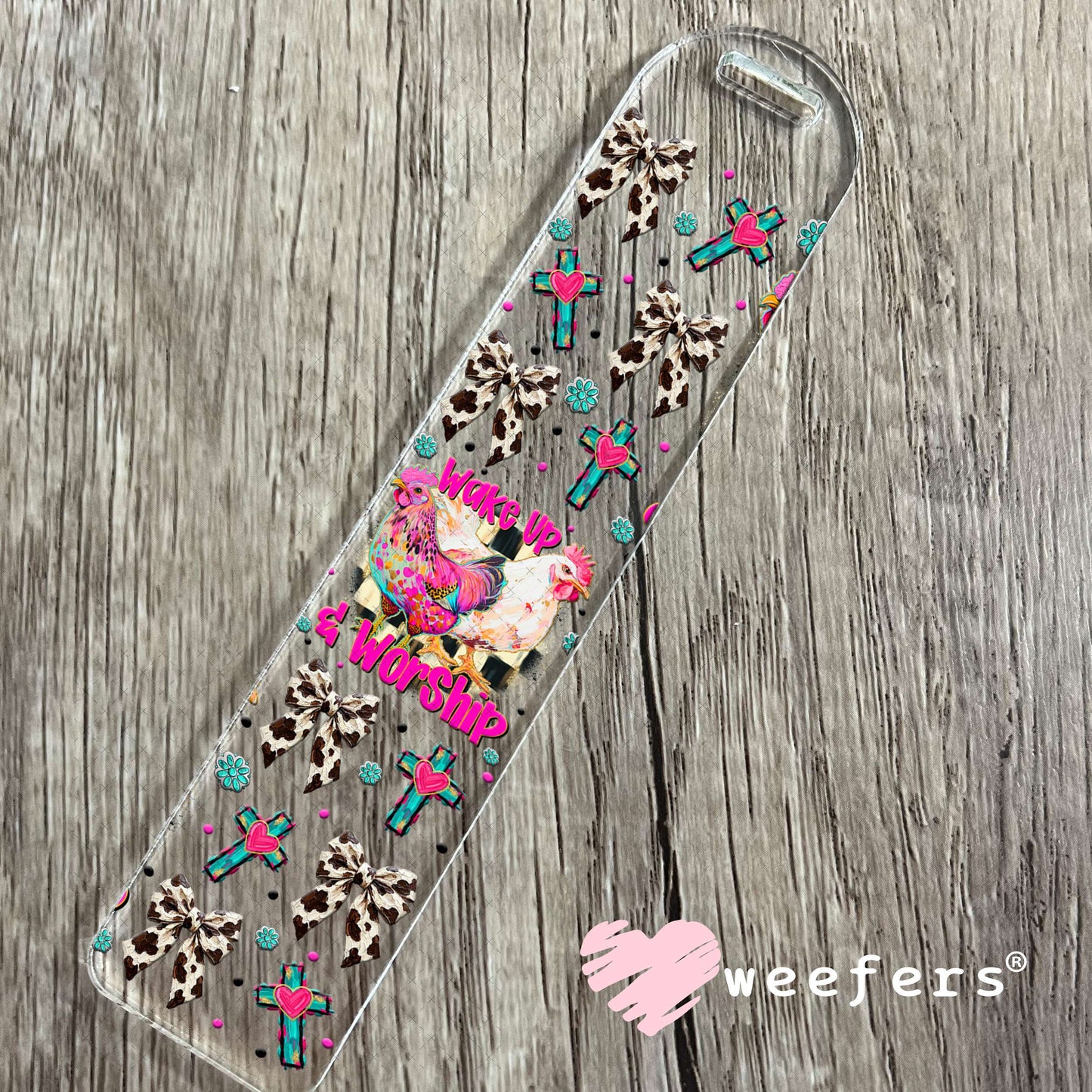 UV DTF Cup Wrap – Wake Up and Worship - Weefers Exclusive Bookmark Weefers