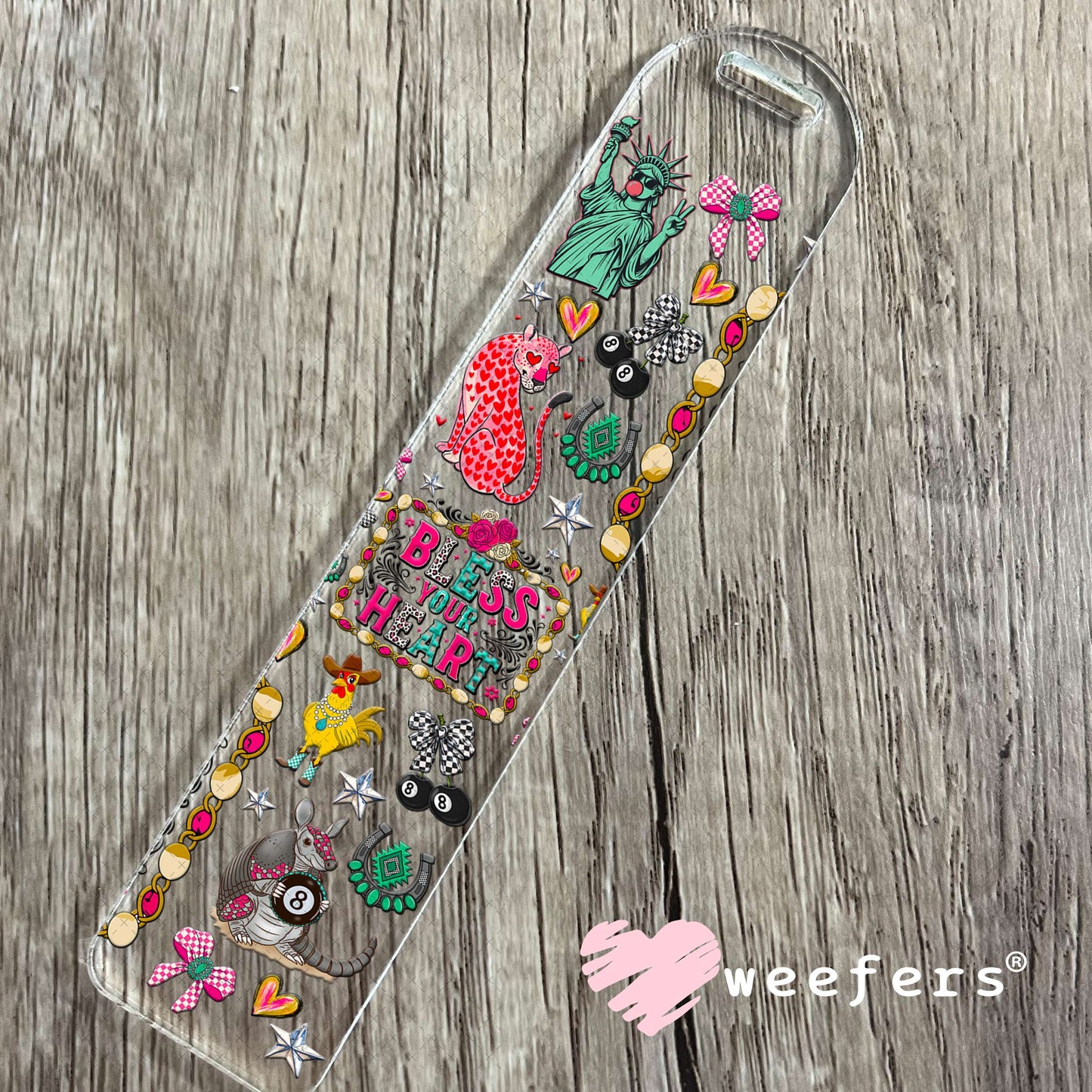 UV DTF Cup Wrap – Bless Your Heart - Weefers Exclusive Bookmark Weefers