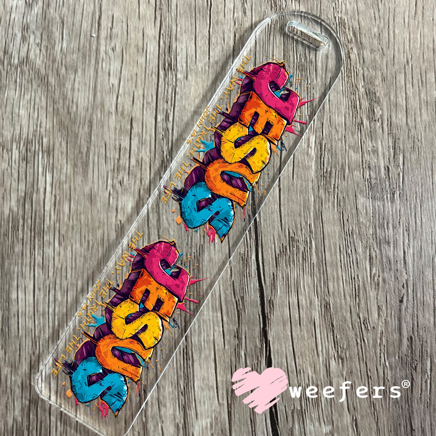 UV DTF Cup Wrap – Jesus The Way The Truth The Life Bookmark Weefers