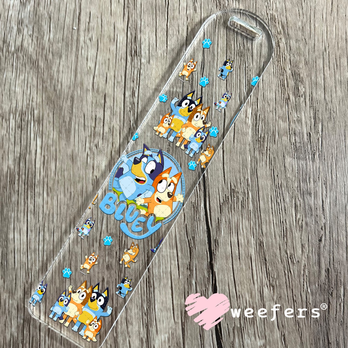 UV DTF Cup Wrap – Blue Dog Bookmark Weefers