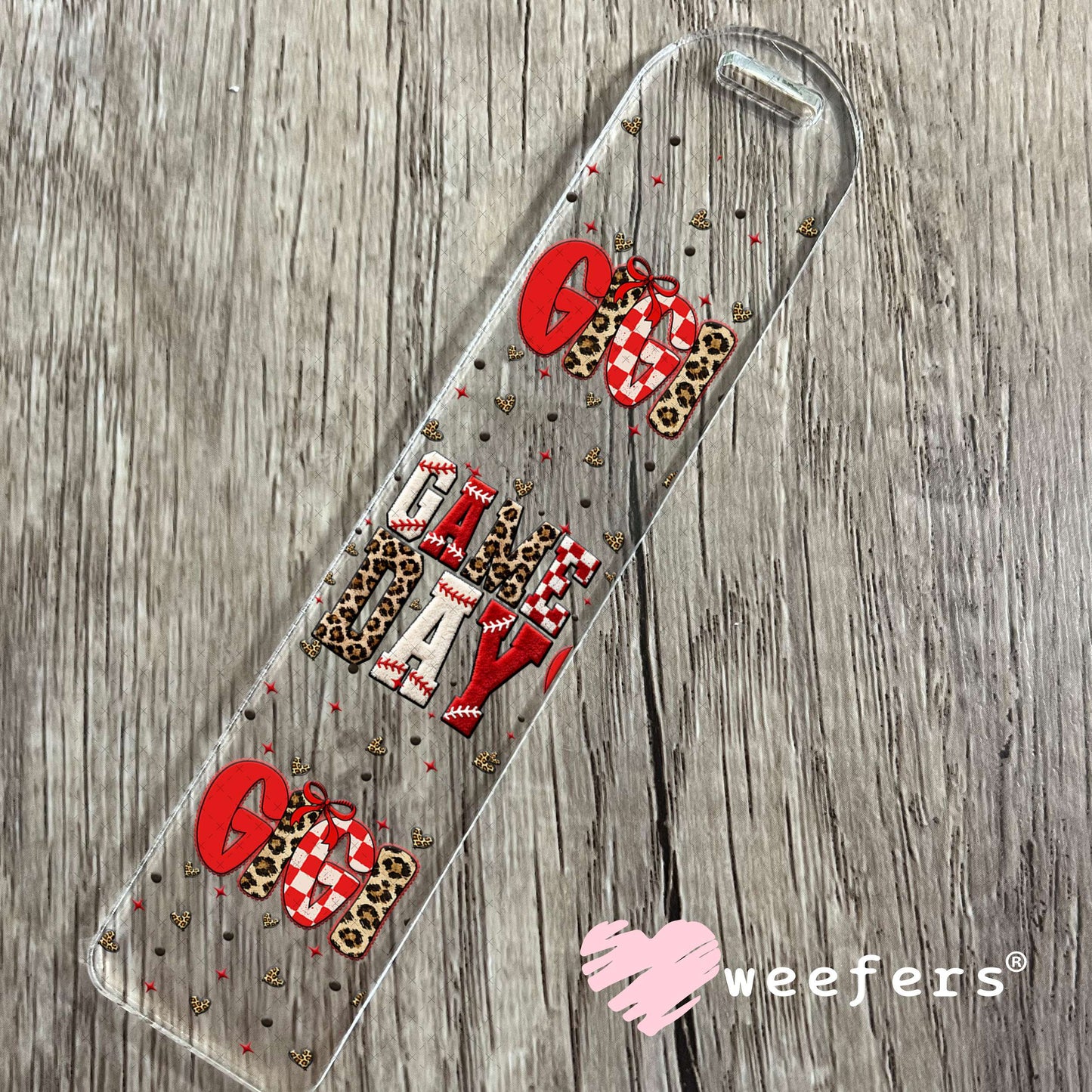 UV DTF Cup Wrap – Game Day Gigi Baseball - Weefers Exclusive Bookmark Weefers