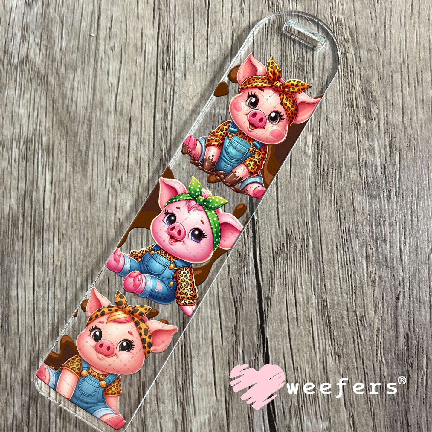 UV DTF Cup Wrap – Bougie Girlfriend Pig Friends Bookmark Weefers