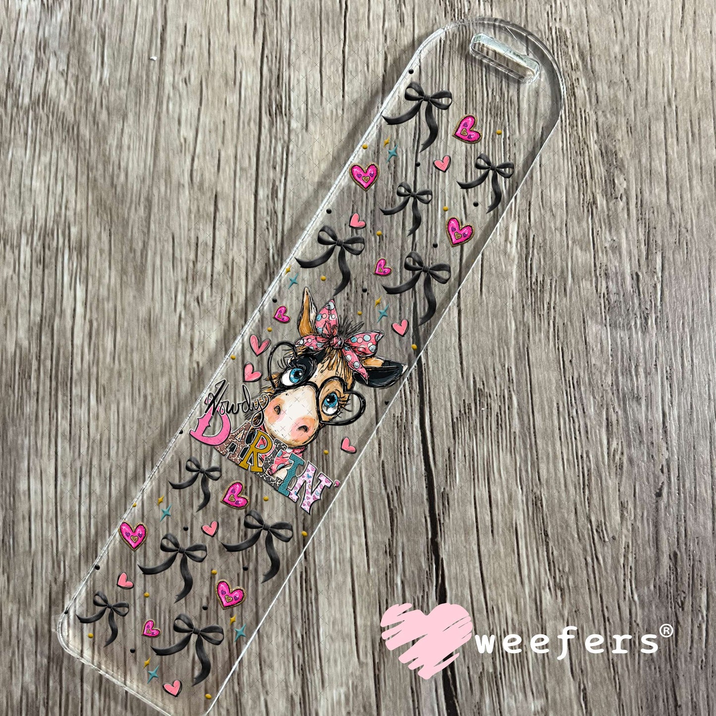 UV DTF Cup Wrap – Howdy Darlin Donkey - Weefers Exclusive Bookmark Weefers