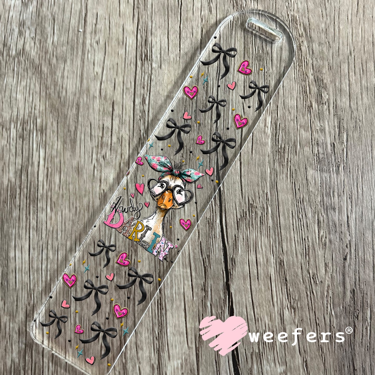 UV DTF Cup Wrap – Howdy Darlin Duck - Weefers Exclusive Bookmark Weefers
