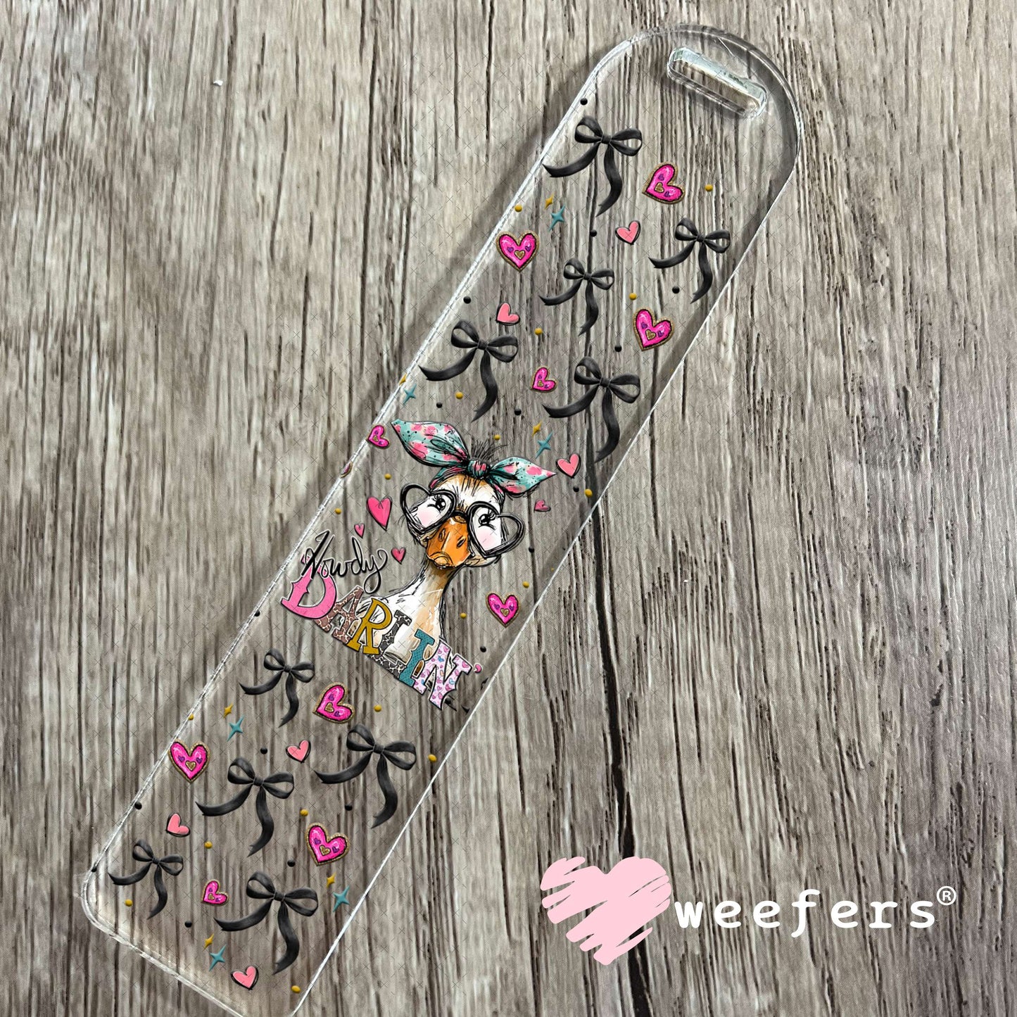 UV DTF Cup Wrap – Howdy Darlin Duck - Weefers Exclusive Bookmark Weefers