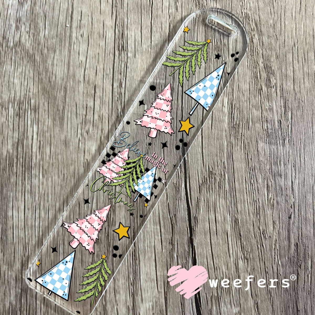 Believe in the Magic of Christmas UV DTF Cup Wrap Bookmark Weefers