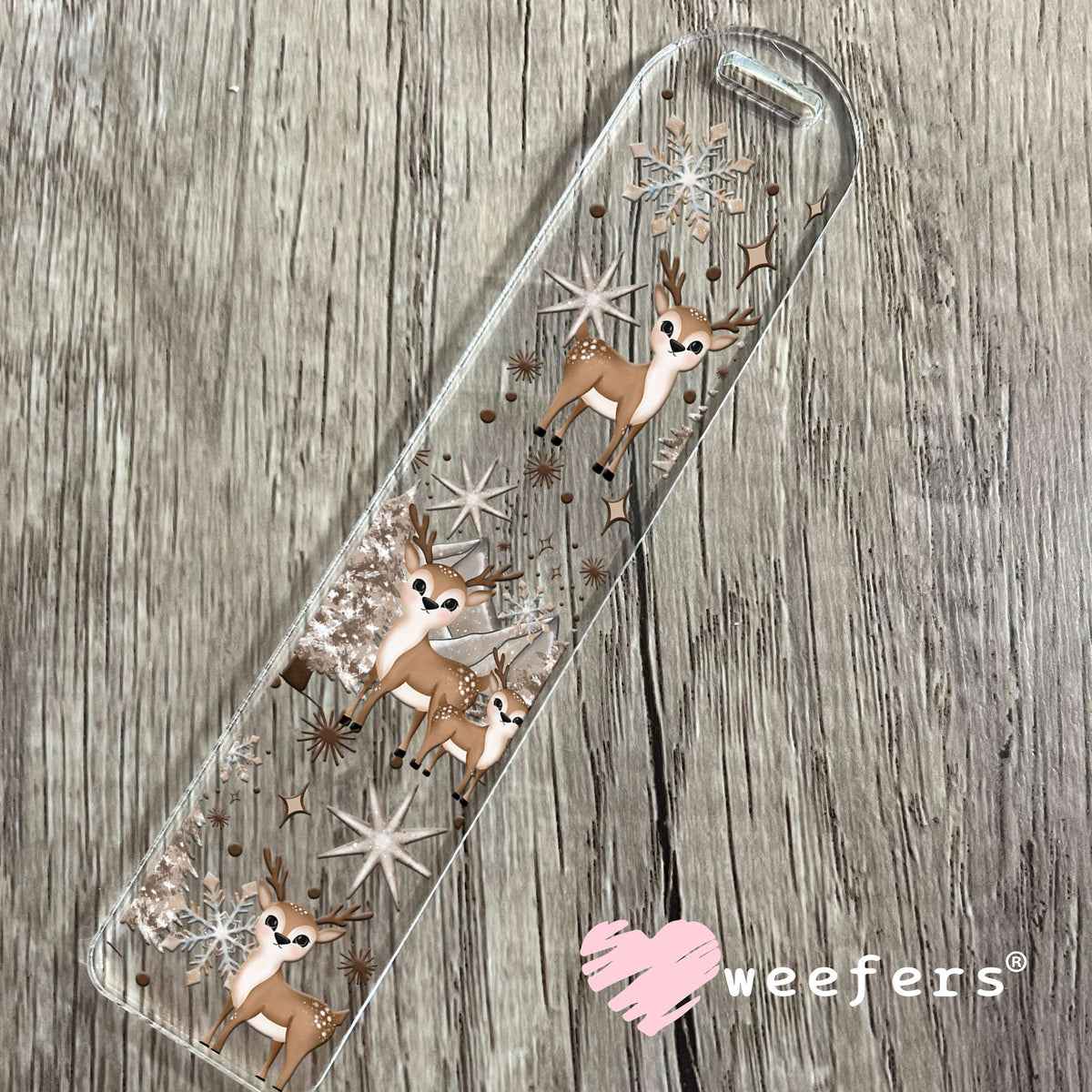 Reindeer Christmas Dreams UV DTF Cup Wrap Bookmark Weefers