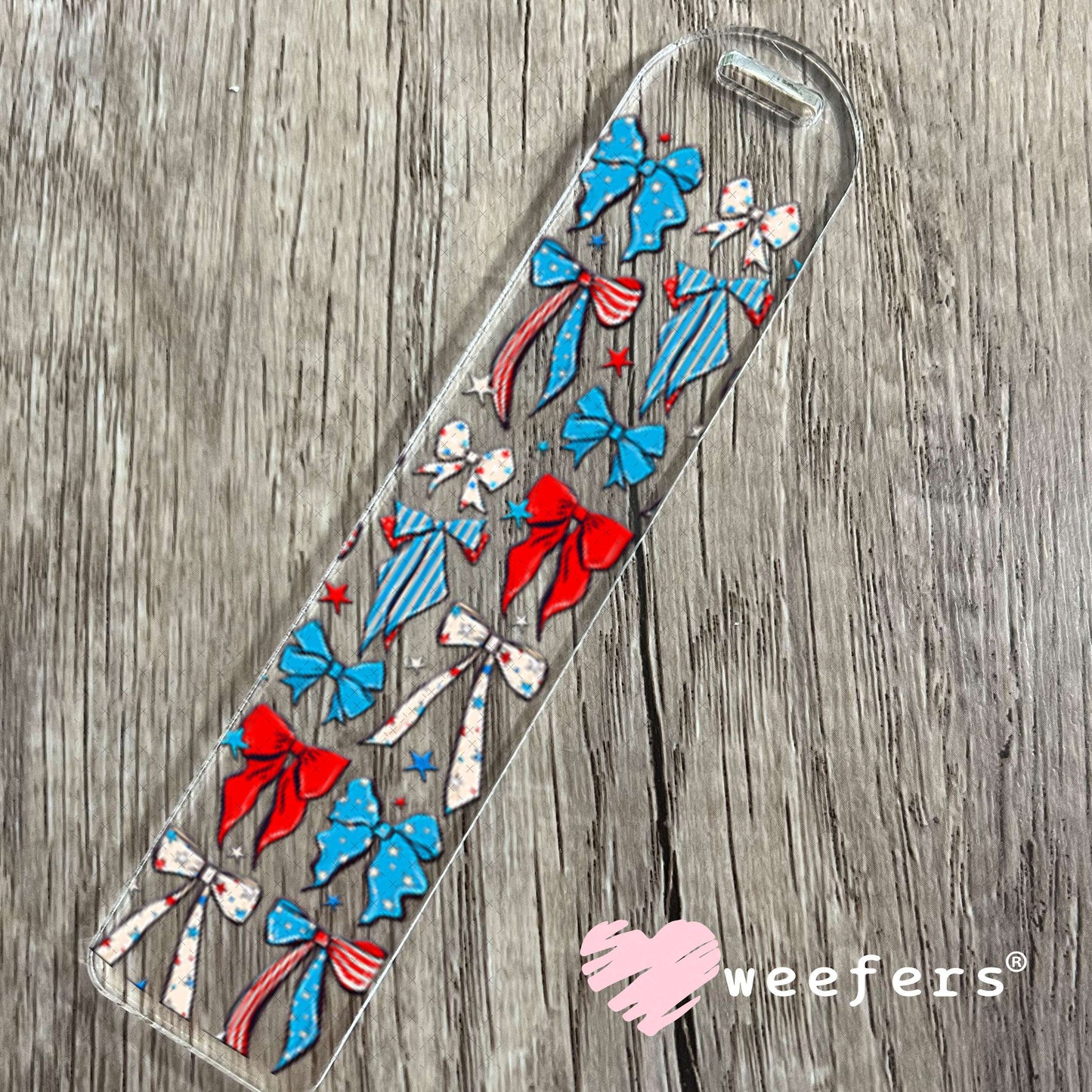 UV DTF Cup Wrap – Patriotic Bows Bookmark Weefers