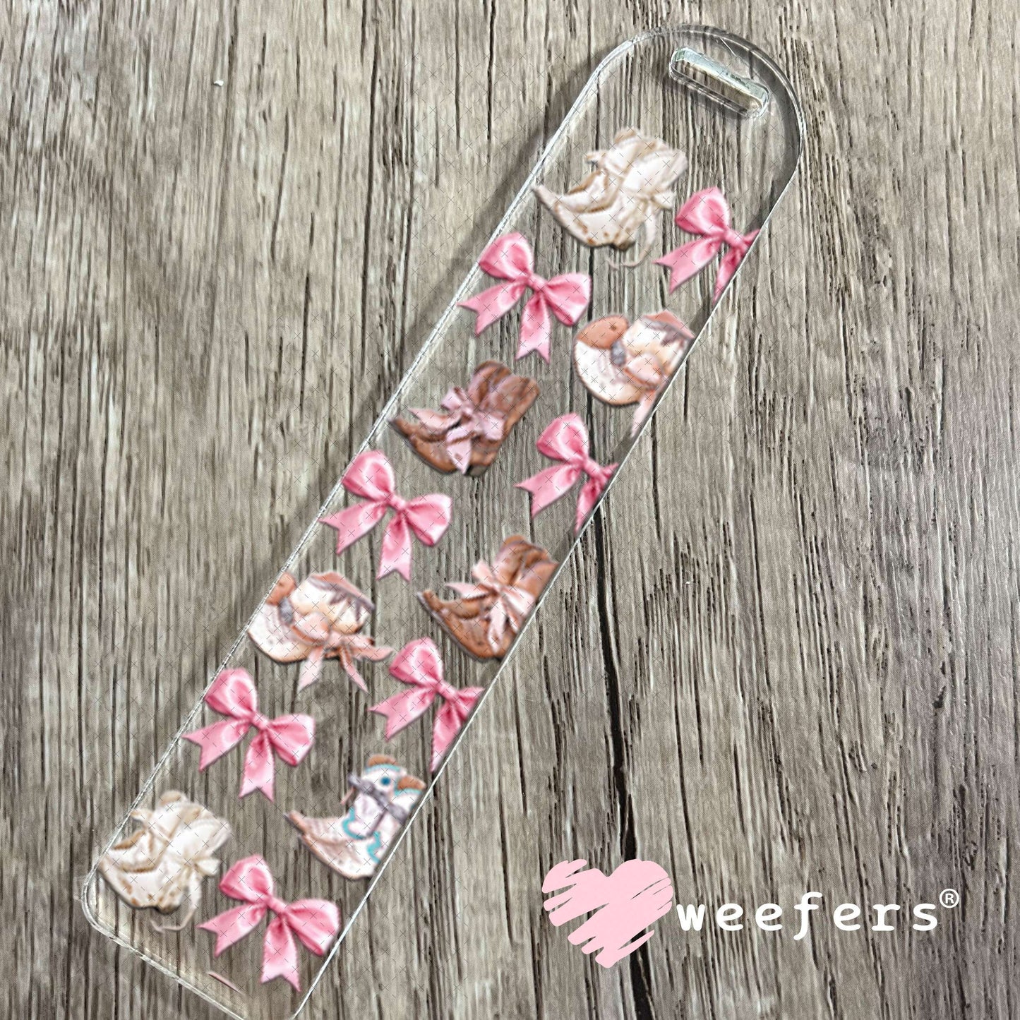 UV DTF Cup Wrap – Boots and Bows Bookmark Weefers