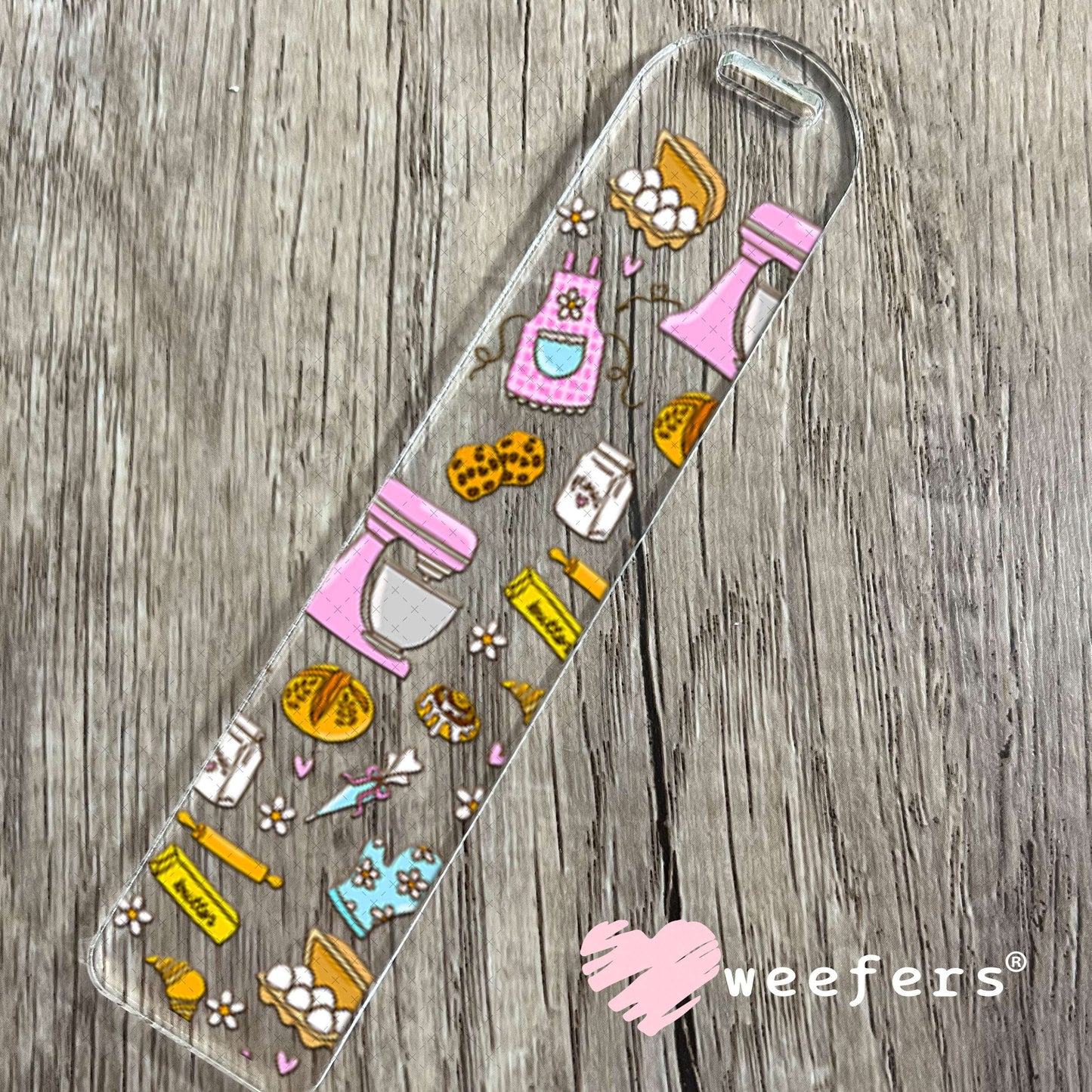 UV DTF Cup Wrap – Bakers Favorite Tools Pink and Blue Bookmark Weefers